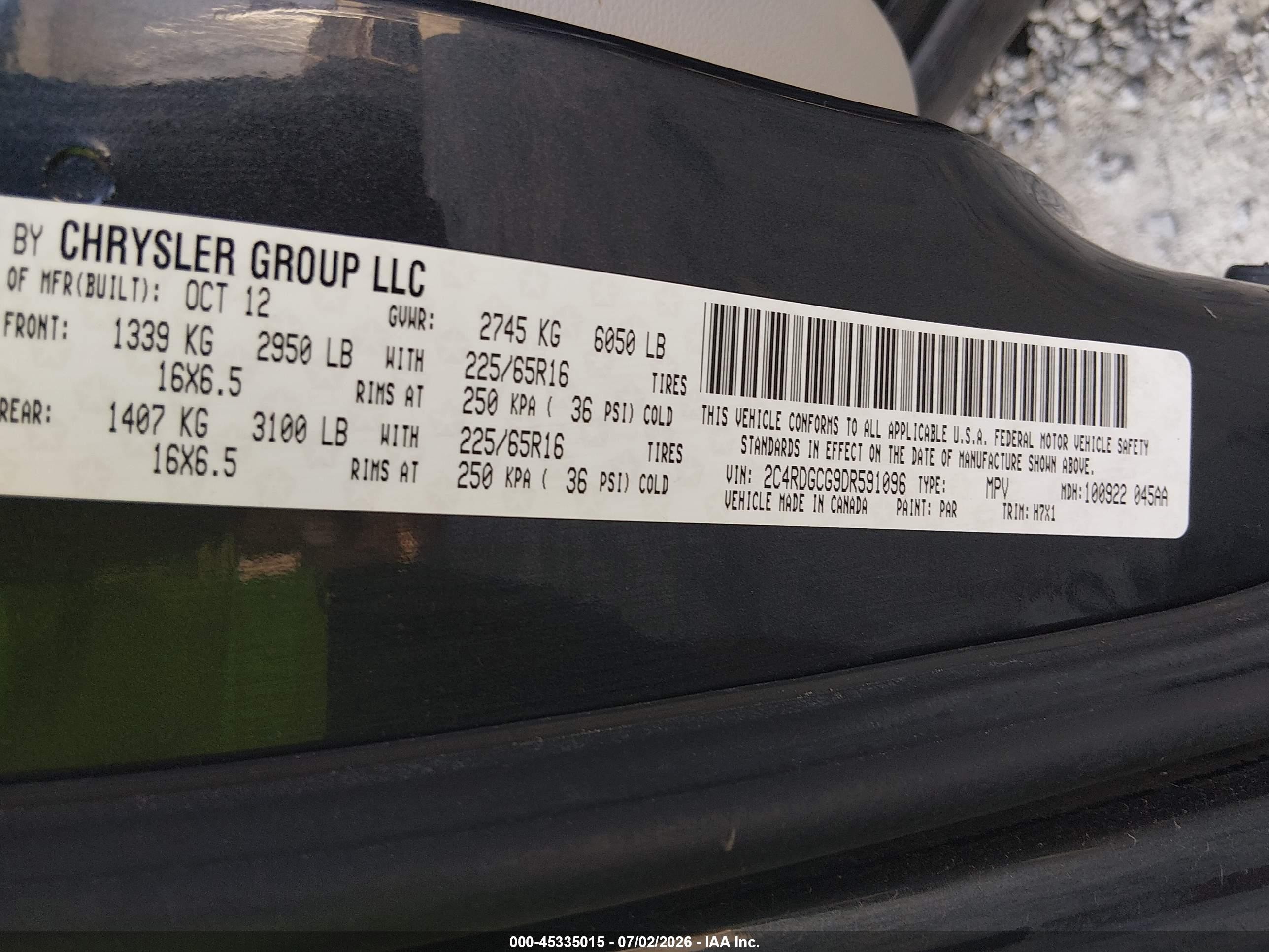 2013 Dodge Grand Caravan Sxt Dark Blue vin: 2C4RDGCG9DR591096