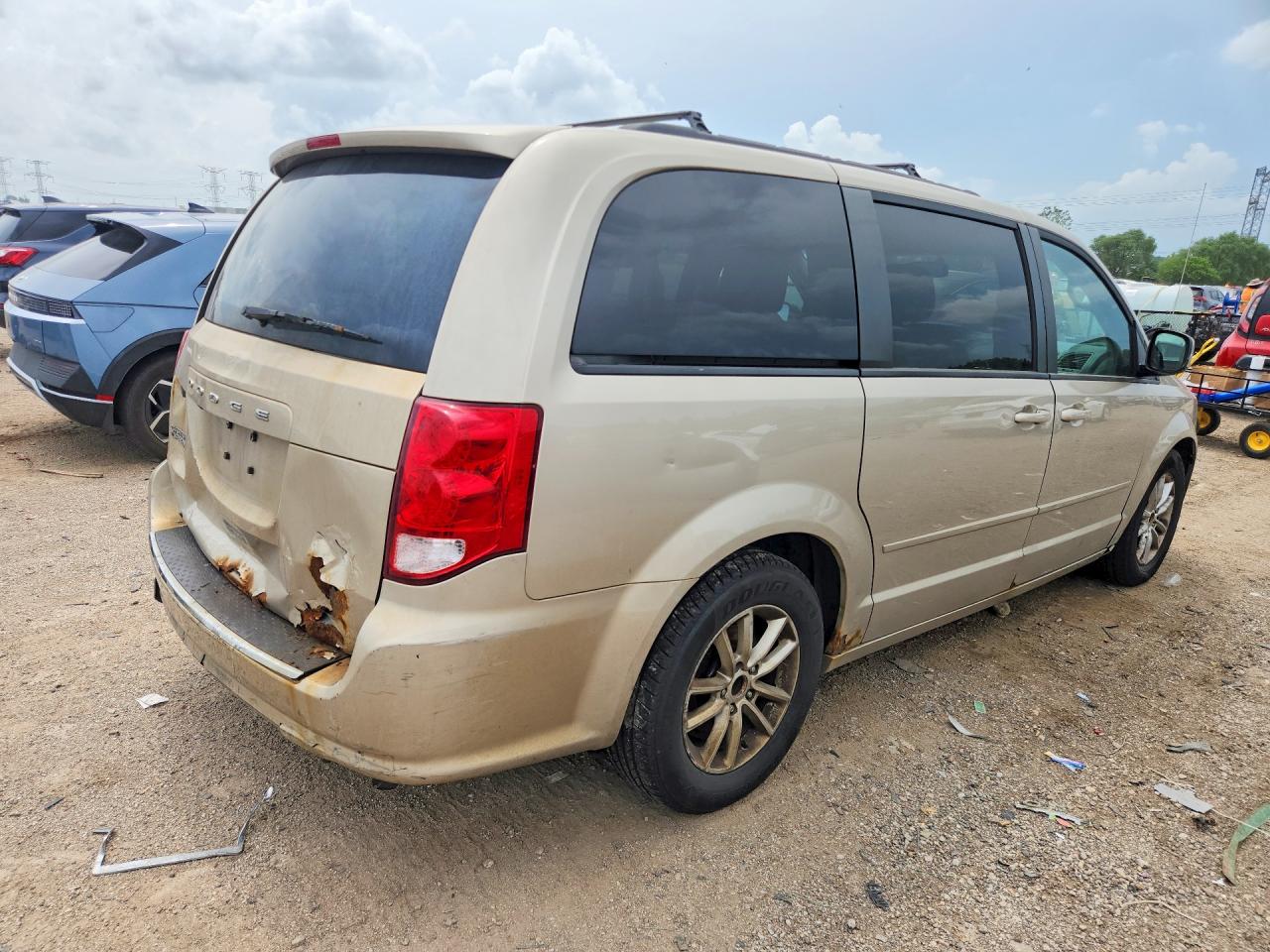 2013 Dodge Grand Caravan Sxt Beige vin: 2C4RDGCG9DR599957