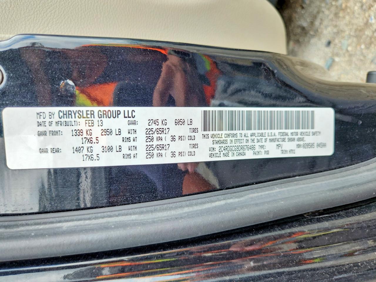 2013 Dodge Grand Caravan Sxt Black vin: 2C4RDGCG9DR676486