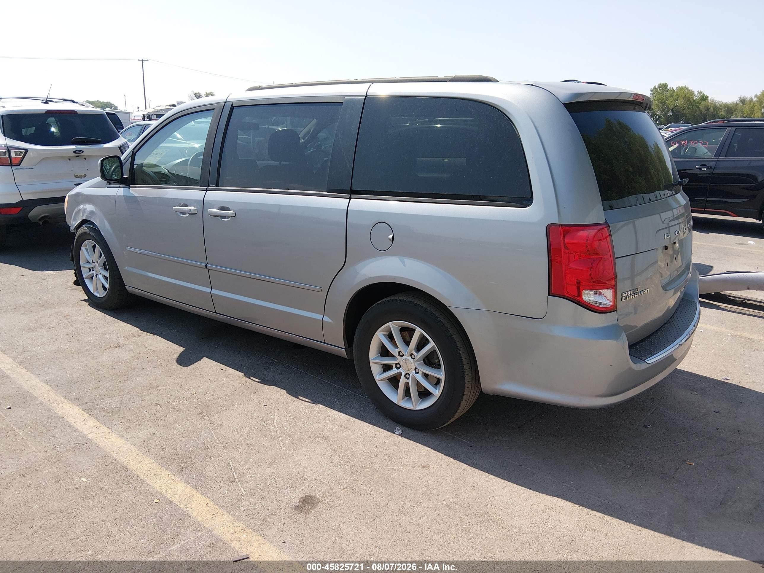 2013 Dodge Grand Caravan Sxt Silver vin: 2C4RDGCG9DR685494