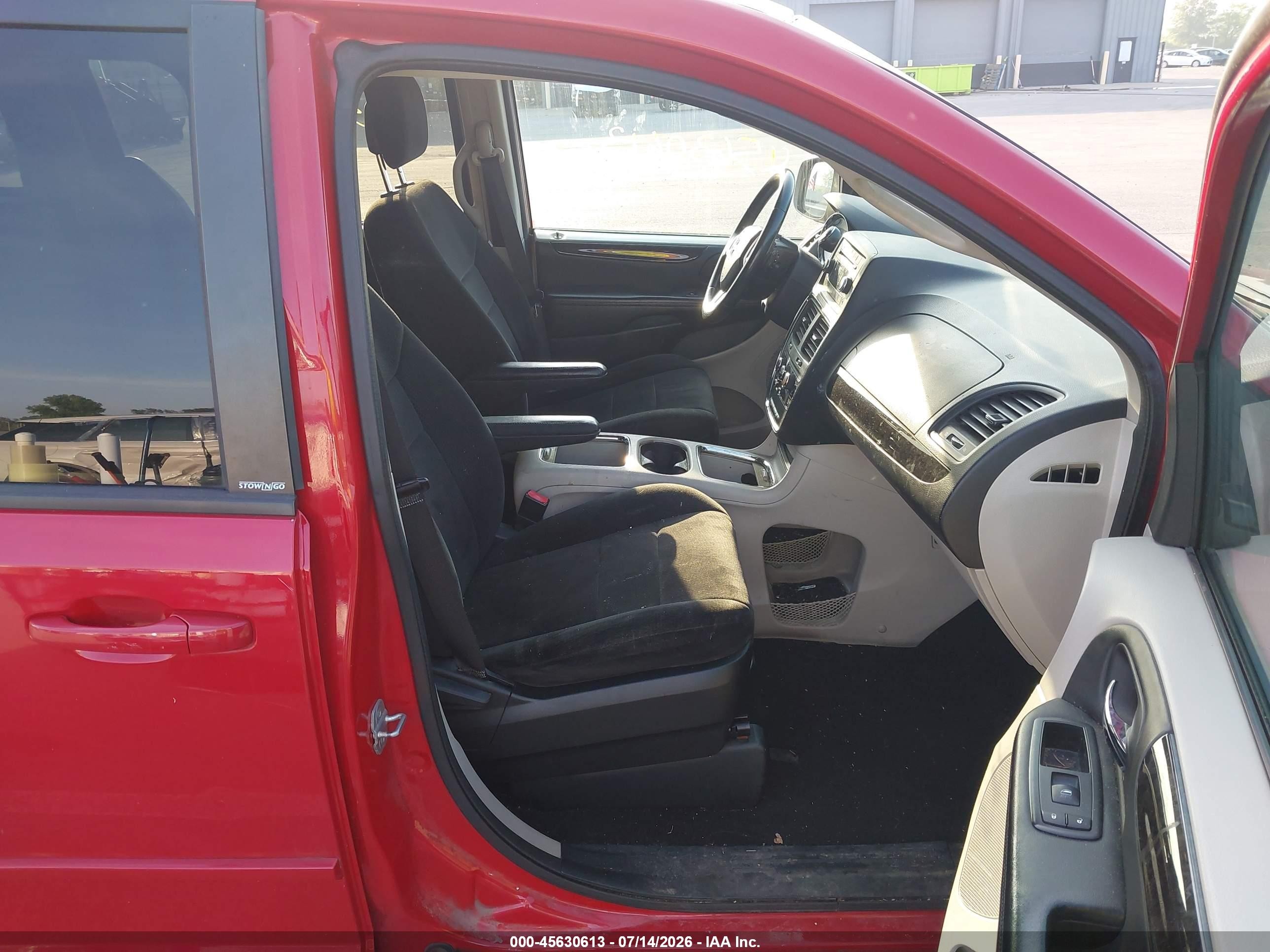 2013 Dodge Grand Caravan Sxt Red vin: 2C4RDGCG9DR717568