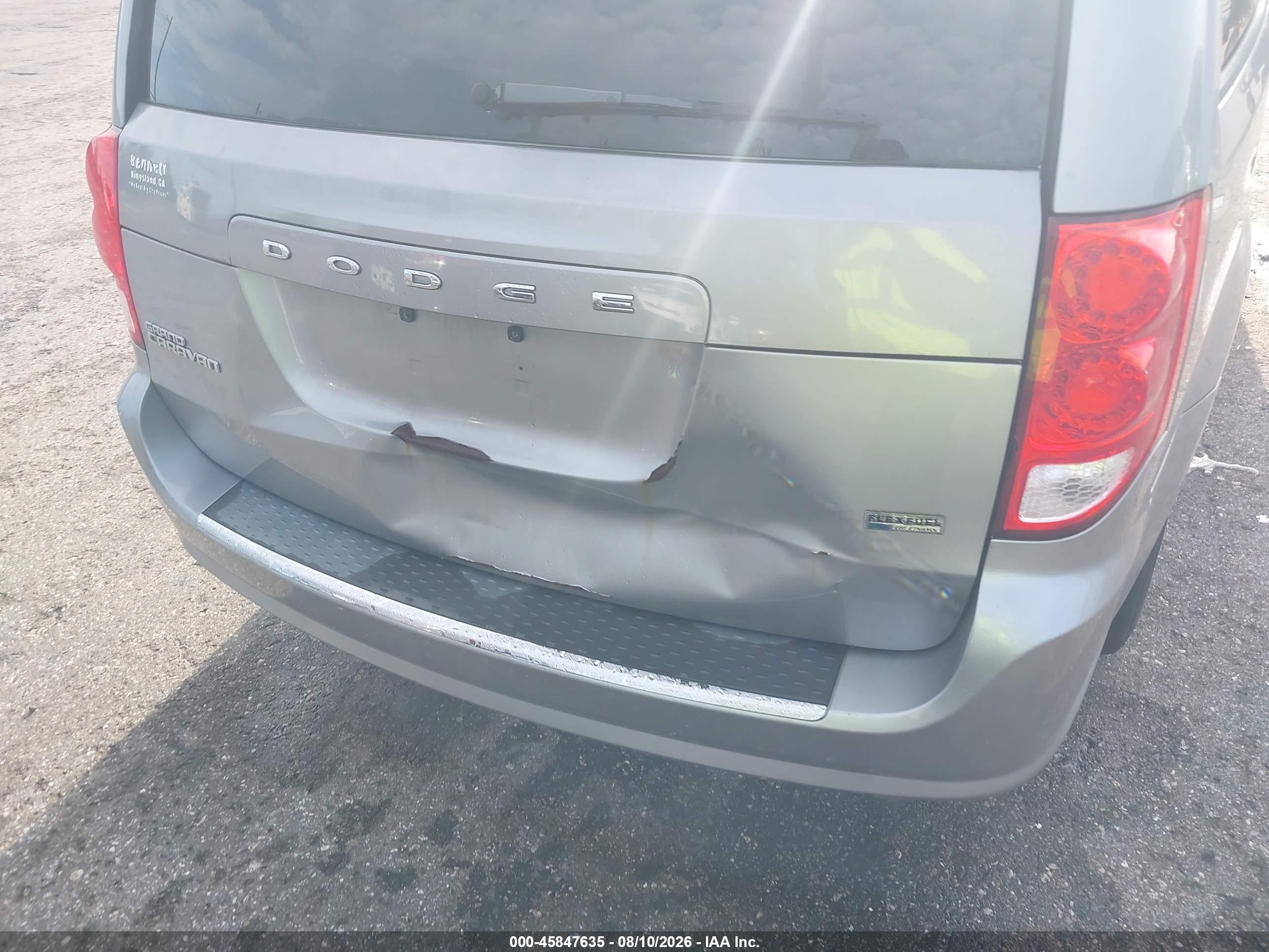 2013 Dodge Grand Caravan Sxt Silver vin: 2C4RDGCG9DR750165