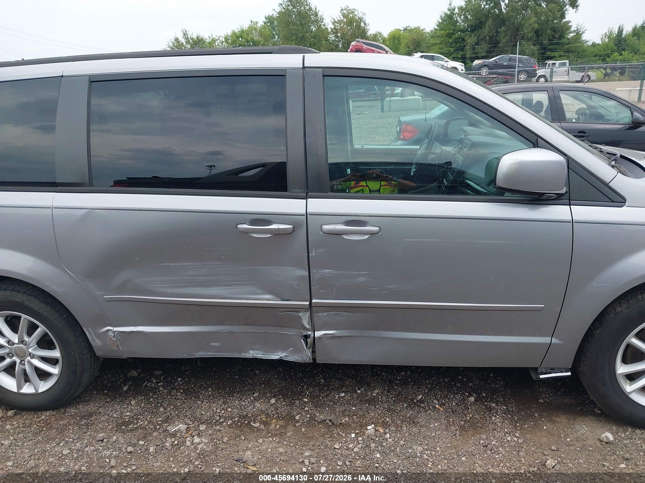 2013 Dodge Grand Caravan Sxt Silver vin: 2C4RDGCG9DR765278