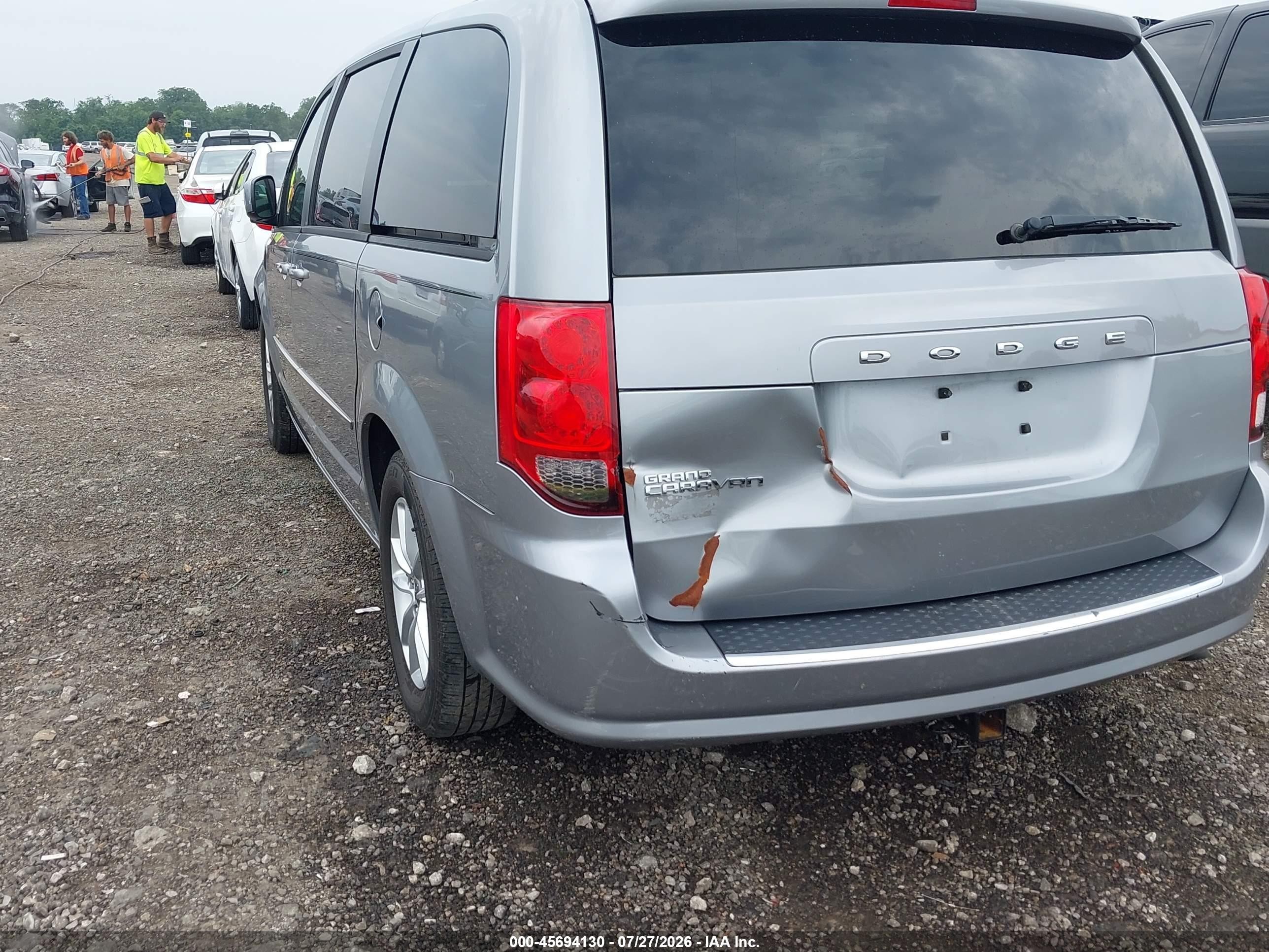 2013 Dodge Grand Caravan Sxt Silver vin: 2C4RDGCG9DR765278