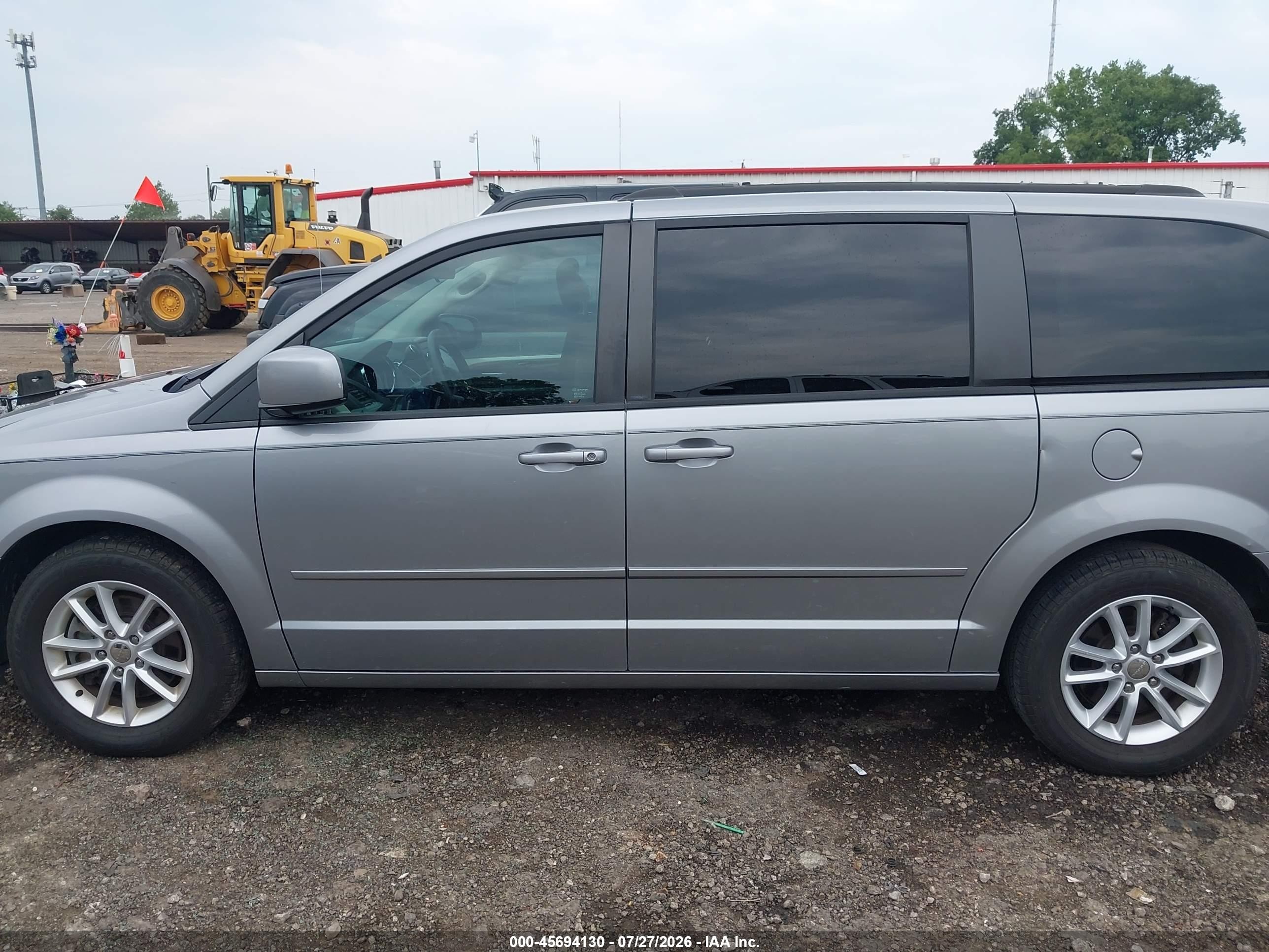 2013 Dodge Grand Caravan Sxt Silver vin: 2C4RDGCG9DR765278