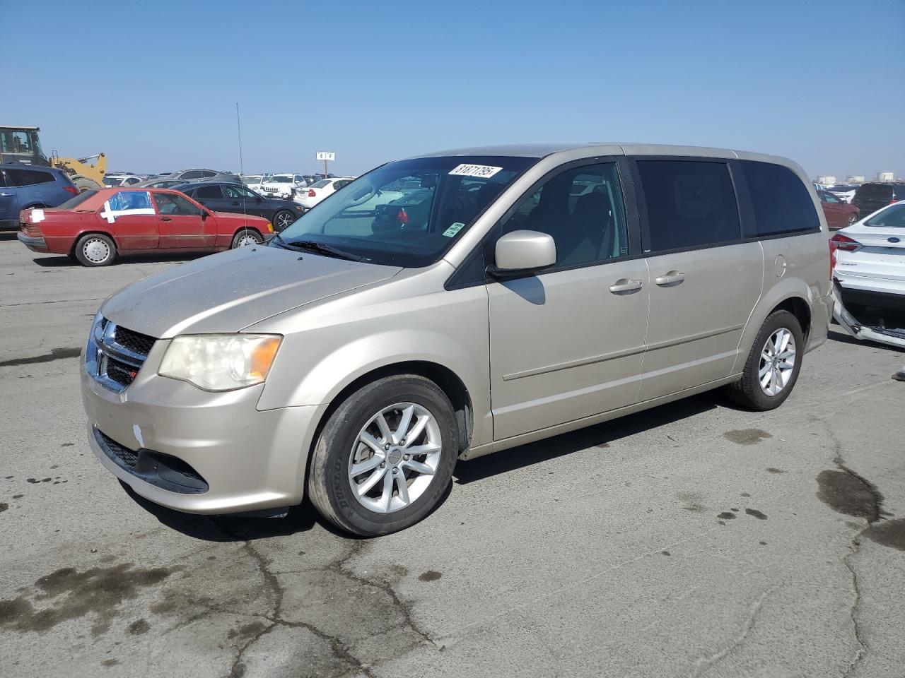 2013 Dodge Grand Caravan Sxt Beige vin: 2C4RDGCG9DR771551