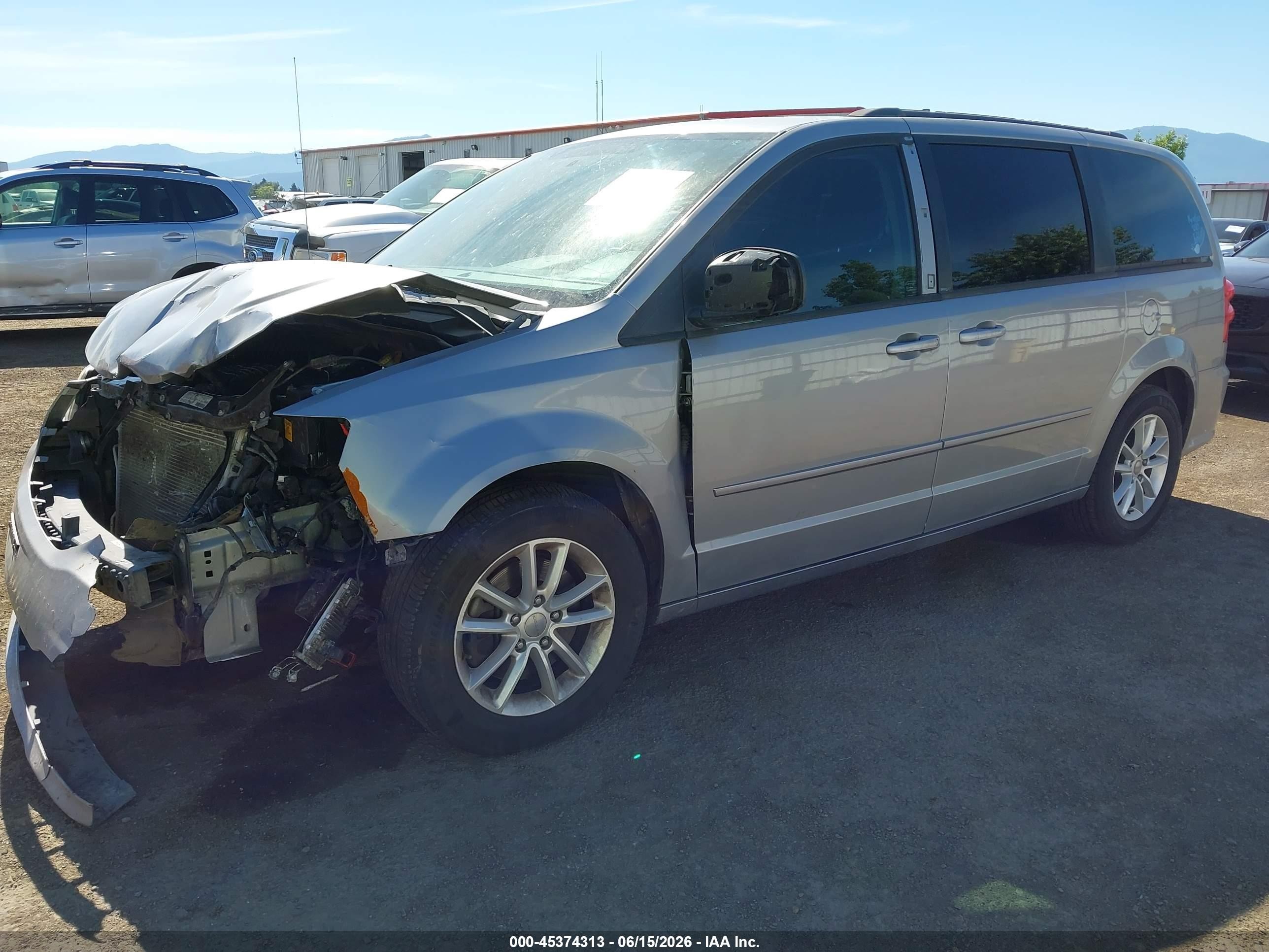 2013 Dodge Grand Caravan Sxt Silver vin: 2C4RDGCG9DR820361