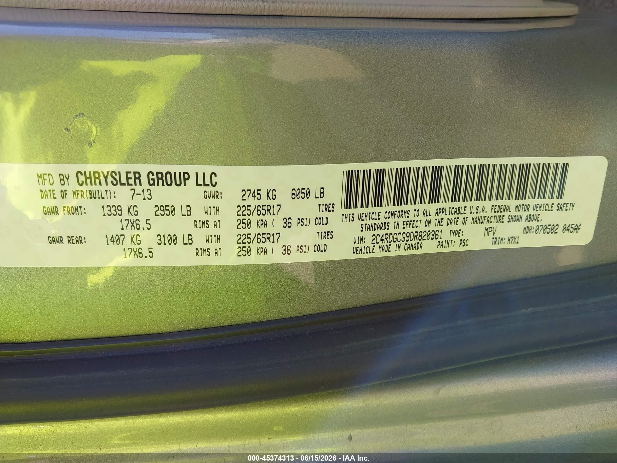 2013 Dodge Grand Caravan Sxt Silver vin: 2C4RDGCG9DR820361