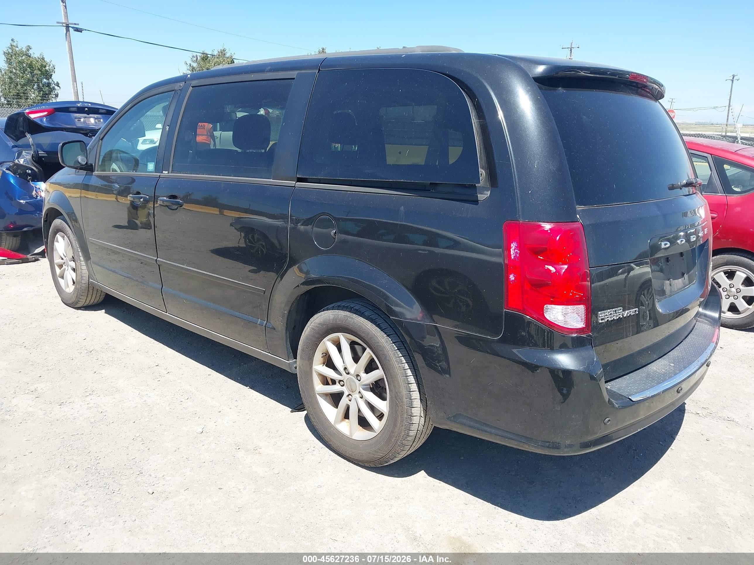 2014 Dodge Grand Caravan Sxt Black vin: 2C4RDGCG9ER119837