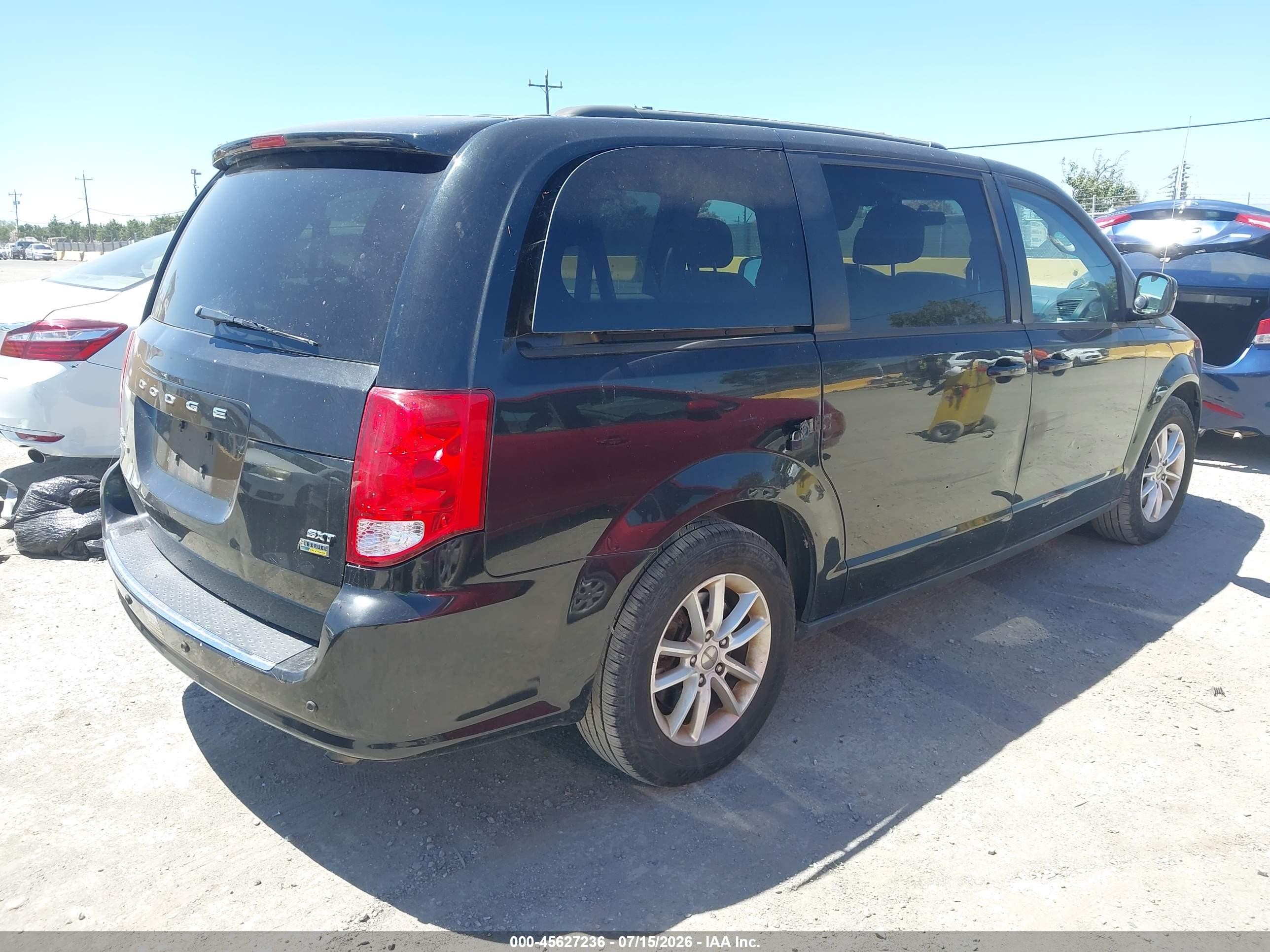 2014 Dodge Grand Caravan Sxt Black vin: 2C4RDGCG9ER119837