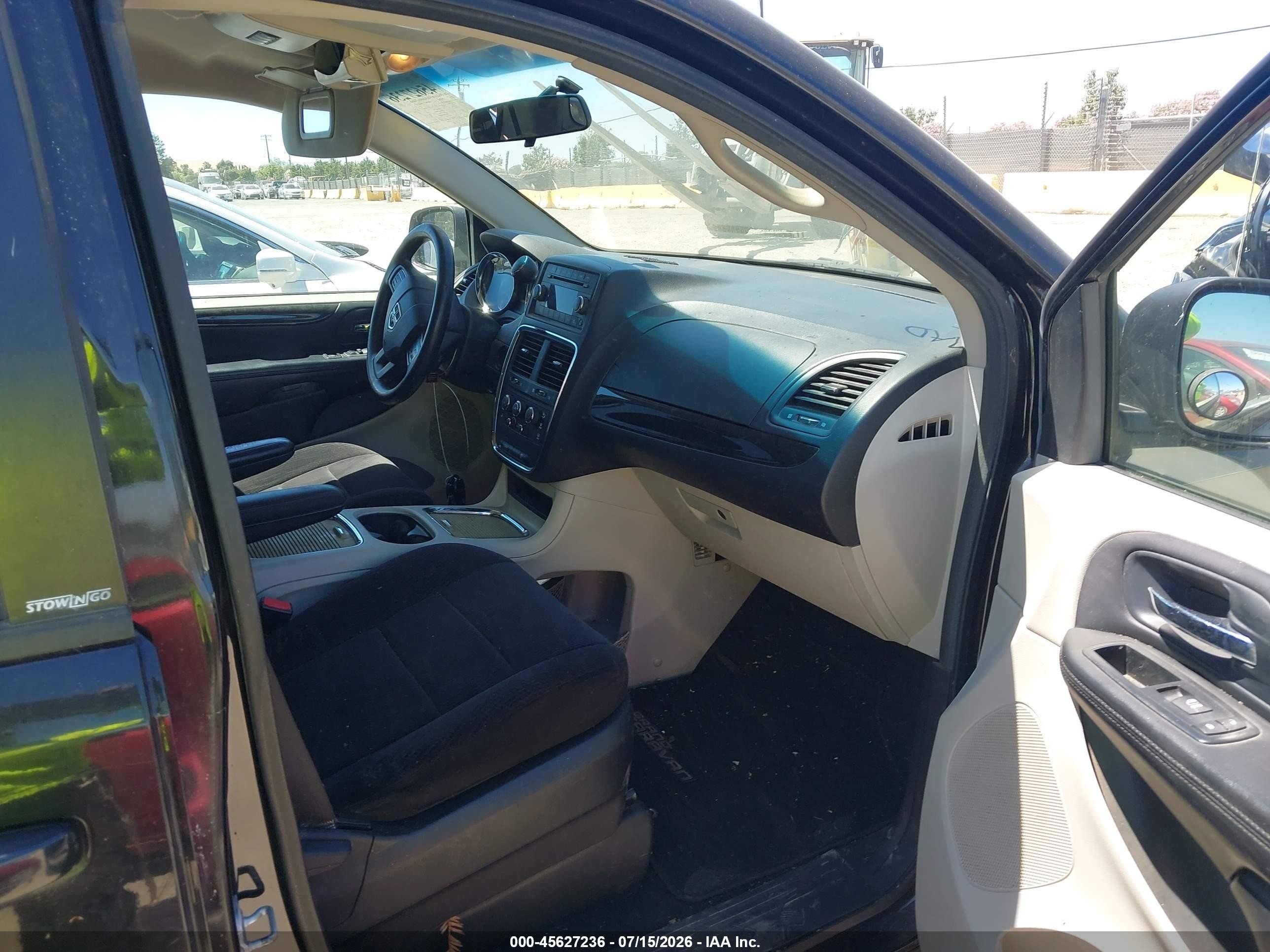 2014 Dodge Grand Caravan Sxt Black vin: 2C4RDGCG9ER119837