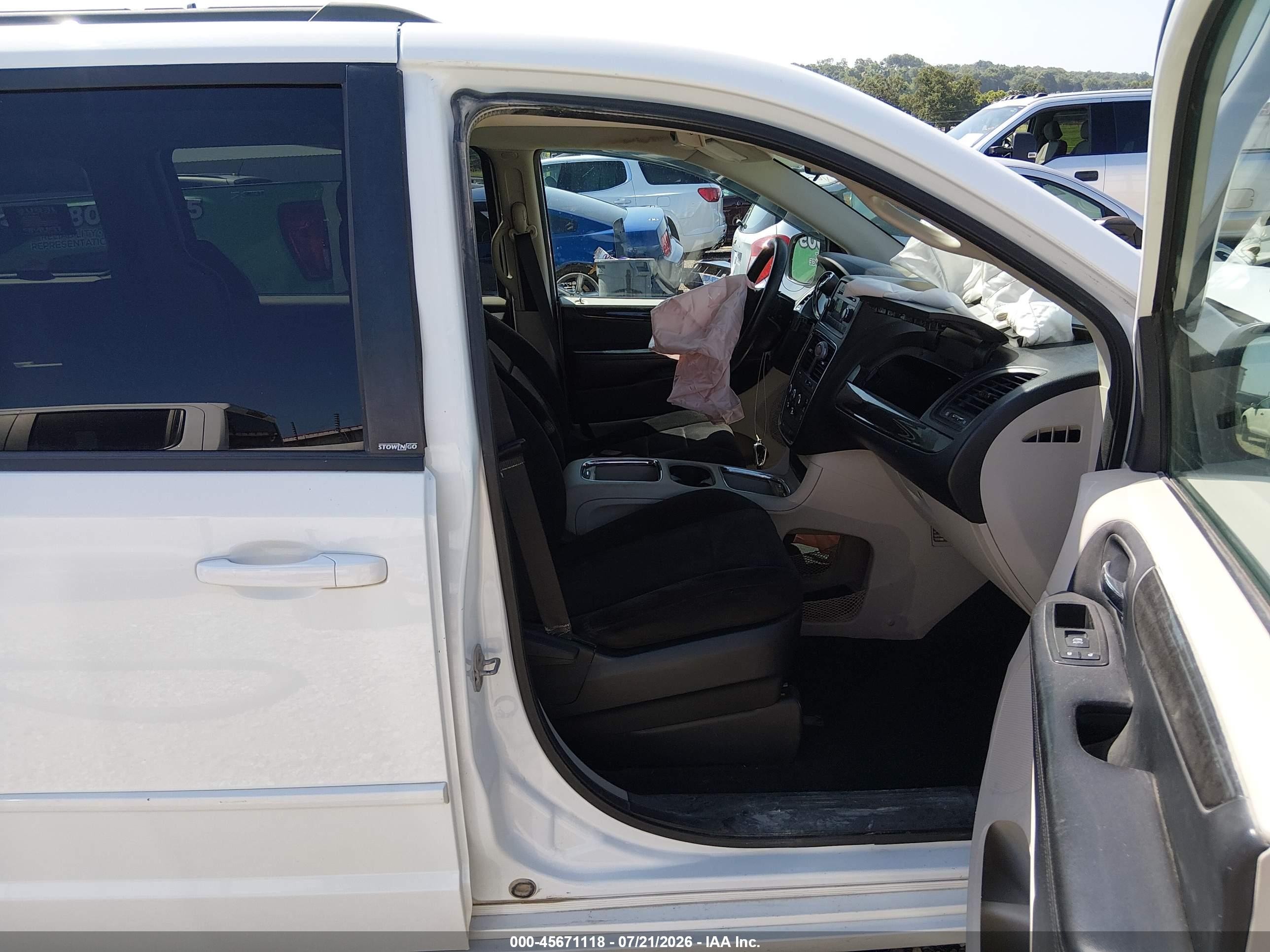 2014 Dodge Grand Caravan Sxt Белый vin: 2C4RDGCG9ER120096