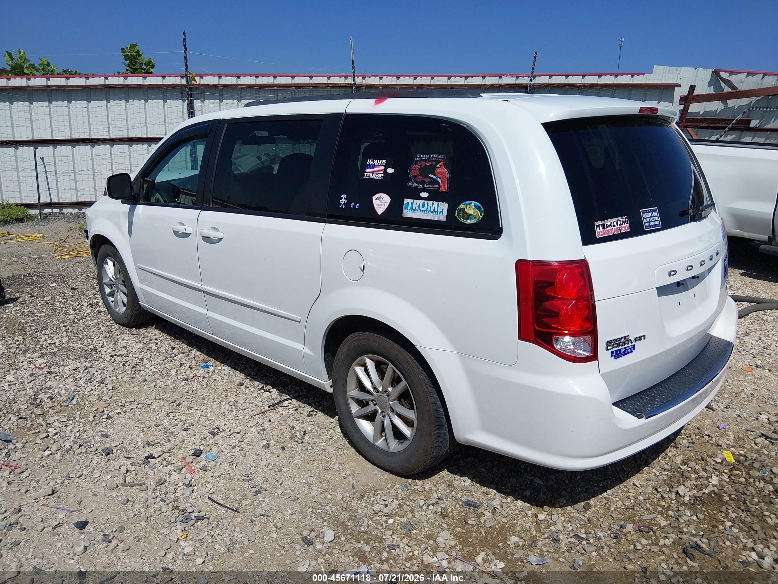 2014 Dodge Grand Caravan Sxt Белый vin: 2C4RDGCG9ER120096