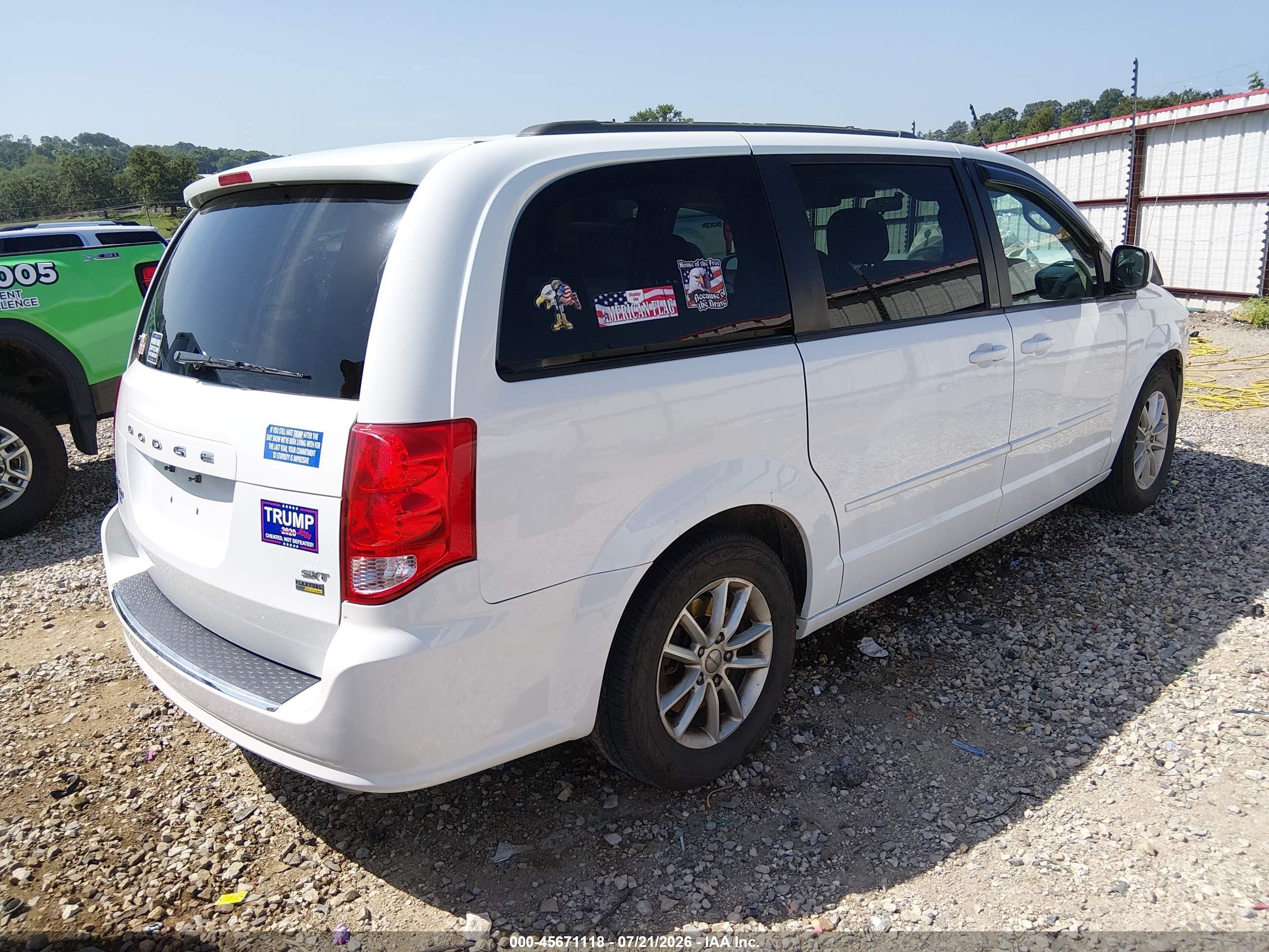 2014 Dodge Grand Caravan Sxt Белый vin: 2C4RDGCG9ER120096