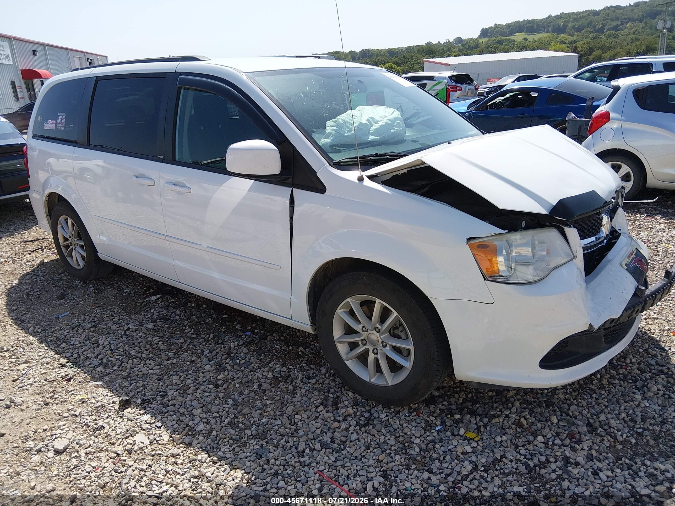 2014 Dodge Grand Caravan Sxt Белый vin: 2C4RDGCG9ER120096