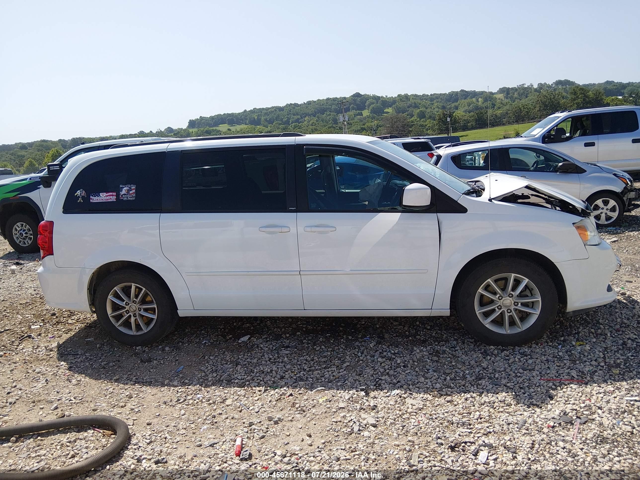 2014 Dodge Grand Caravan Sxt Белый vin: 2C4RDGCG9ER120096