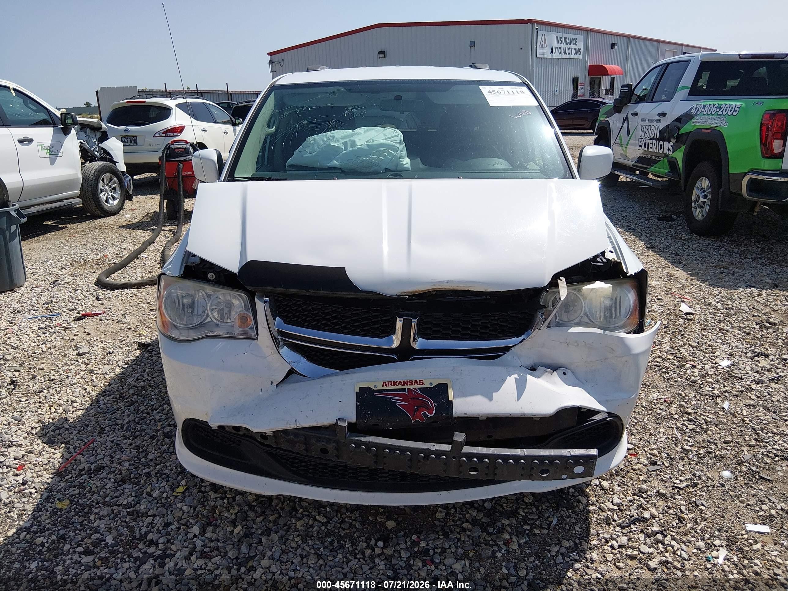 2014 Dodge Grand Caravan Sxt Белый vin: 2C4RDGCG9ER120096