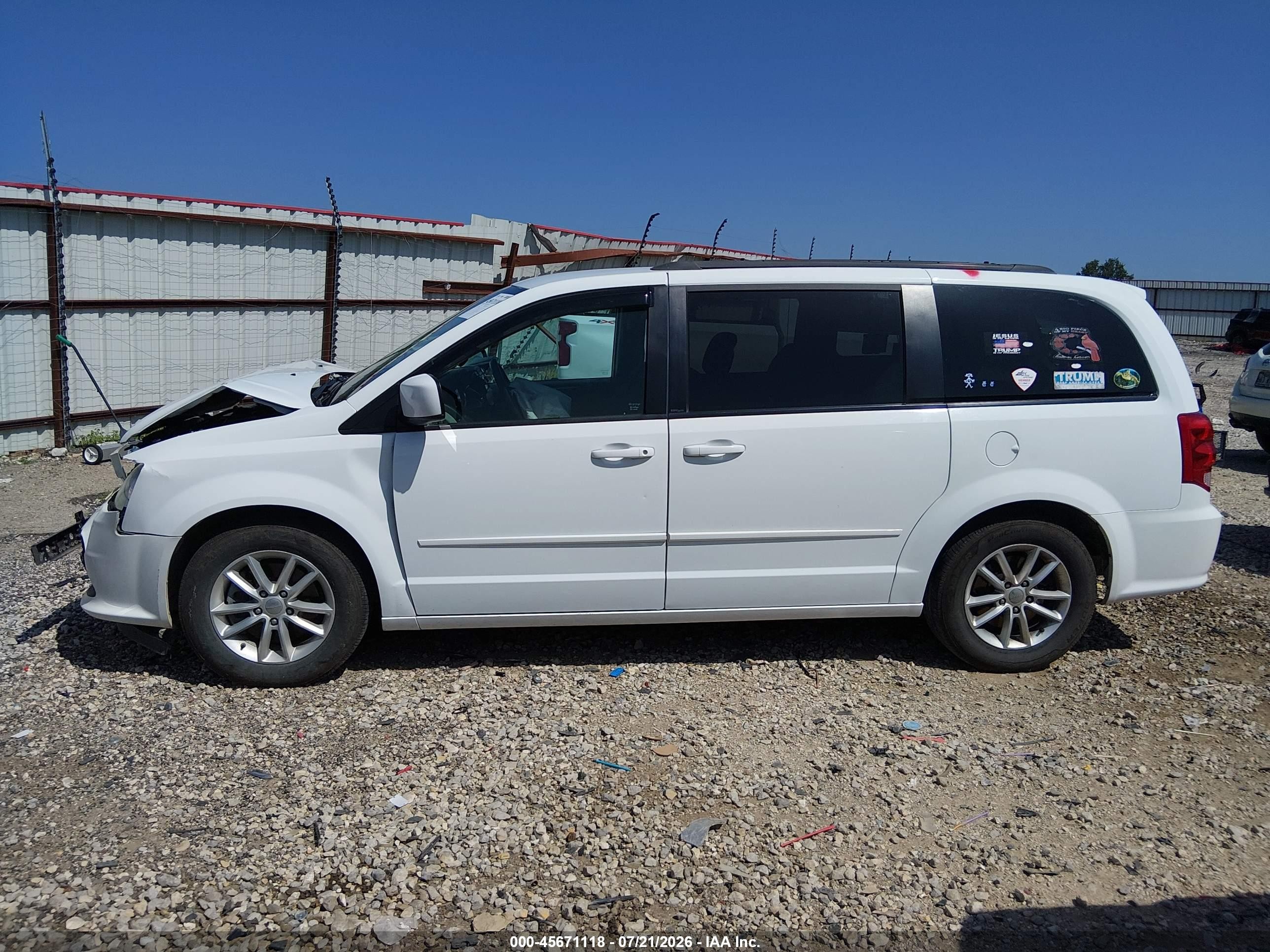 2014 Dodge Grand Caravan Sxt Белый vin: 2C4RDGCG9ER120096