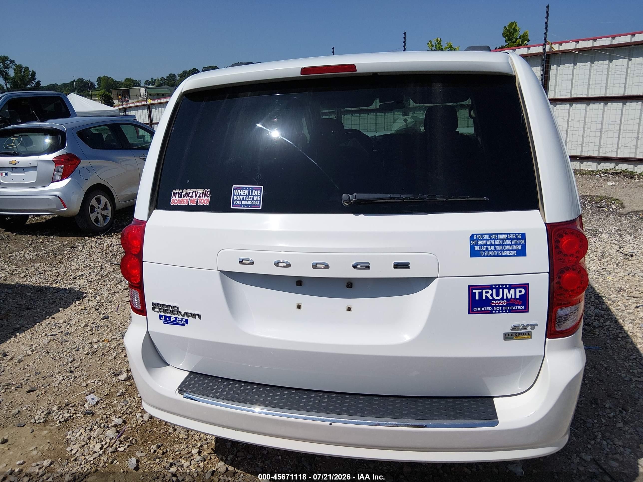 2014 Dodge Grand Caravan Sxt Белый vin: 2C4RDGCG9ER120096