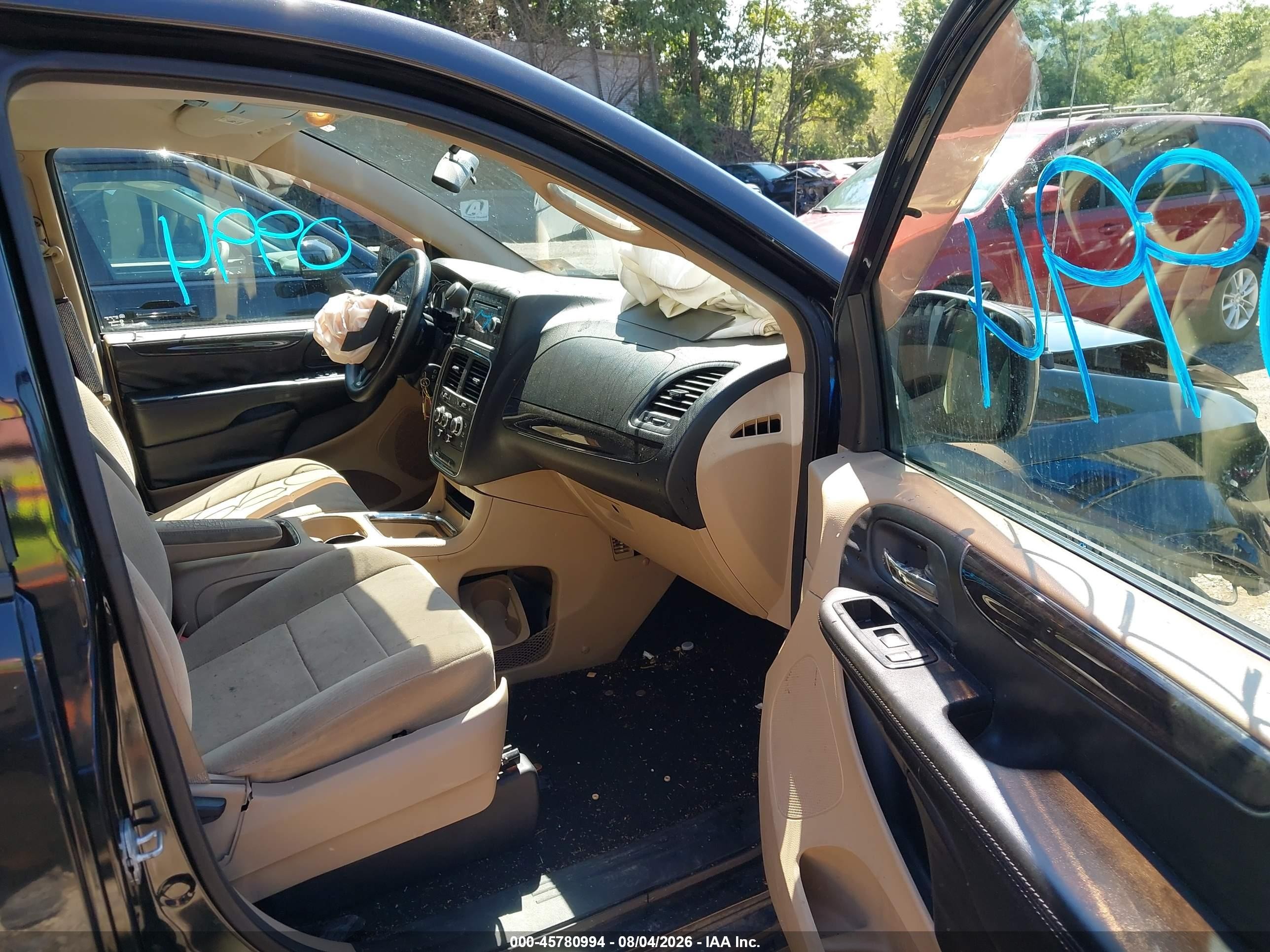 2014 Dodge Grand Caravan Sxt Black vin: 2C4RDGCG9ER120339