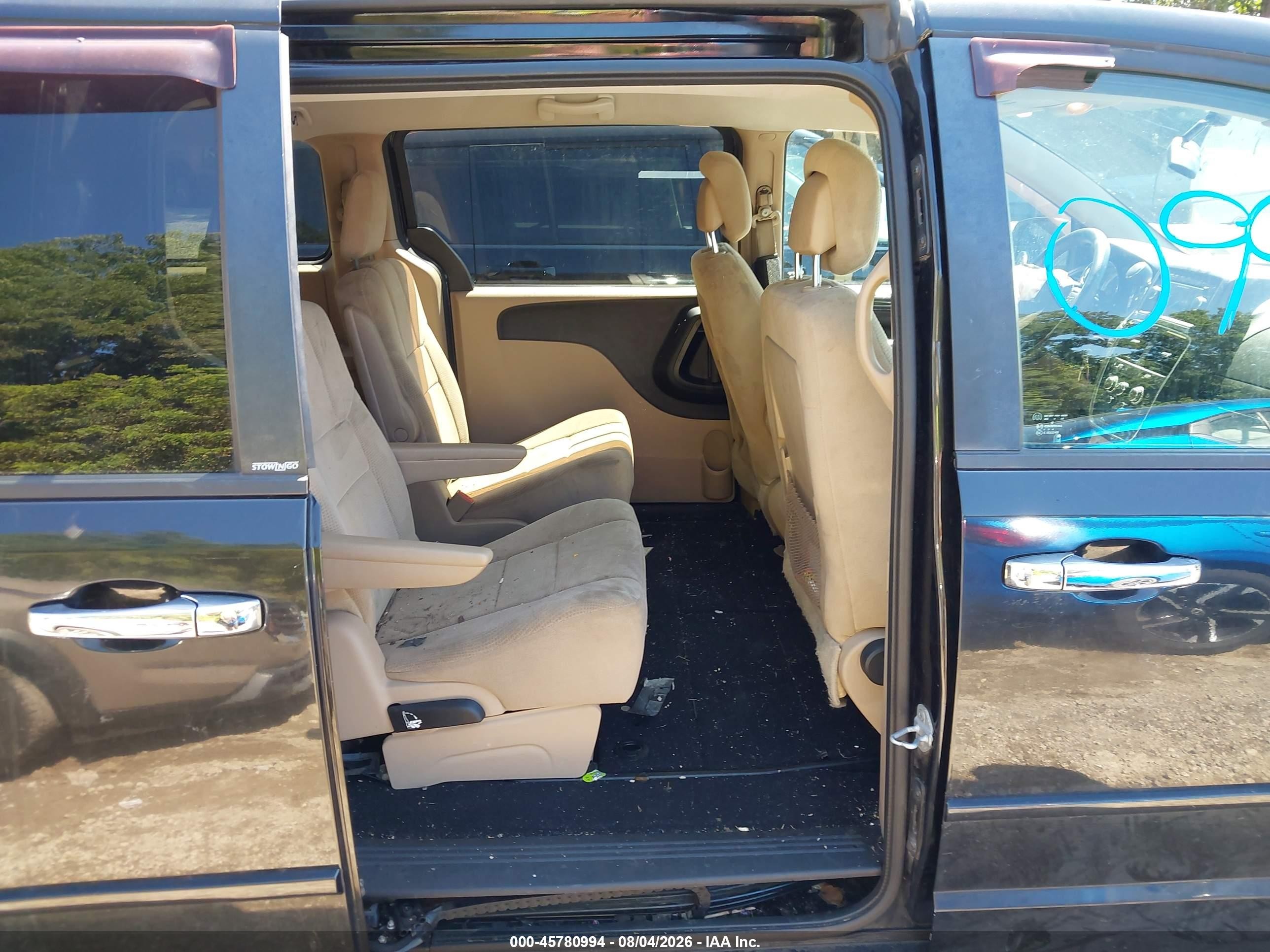 2014 Dodge Grand Caravan Sxt Black vin: 2C4RDGCG9ER120339