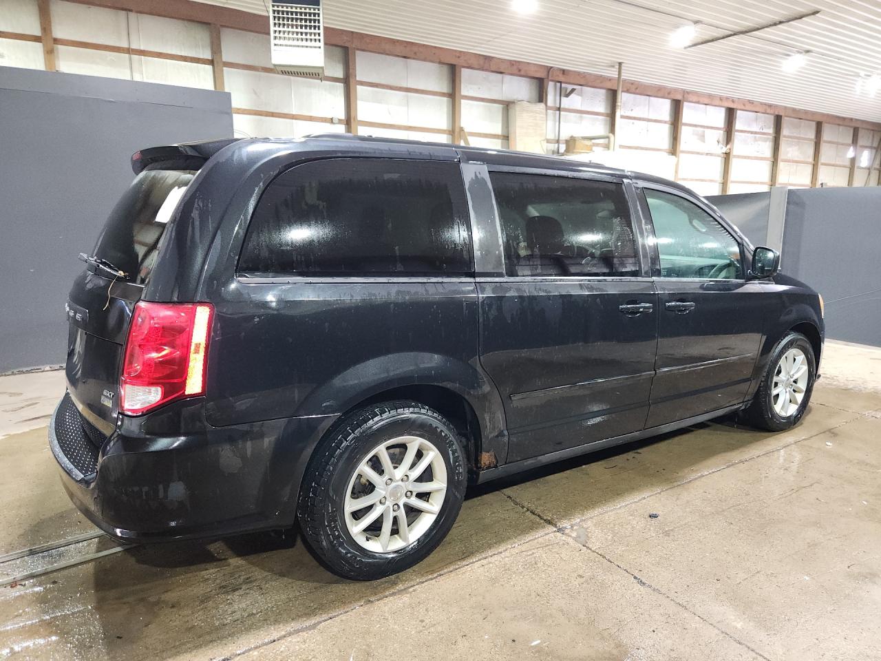2014 Dodge Grand Caravan Sxt Black vin: 2C4RDGCG9ER120468 Damage: Right Qtr Panel, Rust, Severe Damage