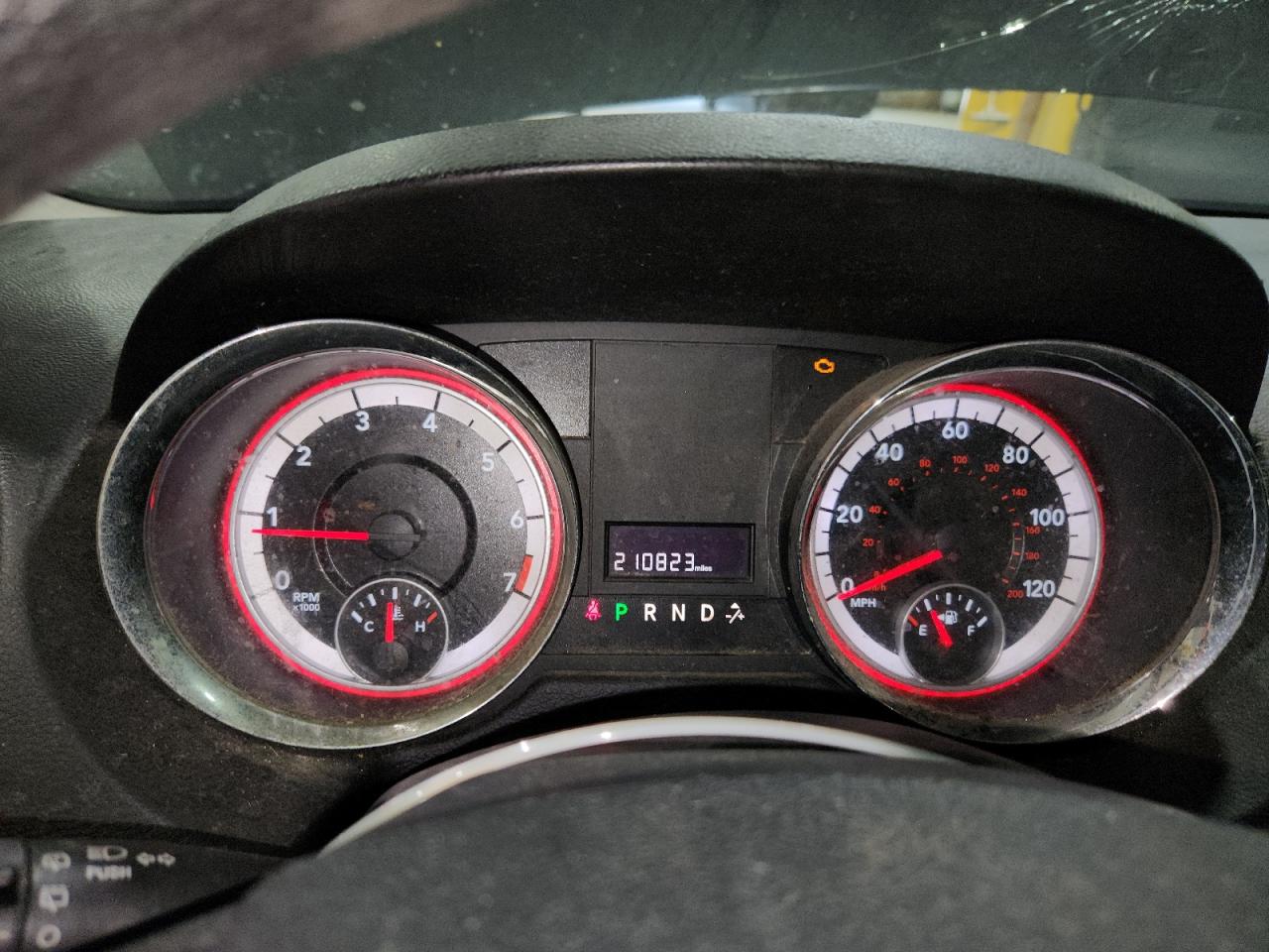2014 Dodge Grand Caravan Sxt Black vin: 2C4RDGCG9ER120468 Damage: Warning Light - Engine, On, Unacceptable