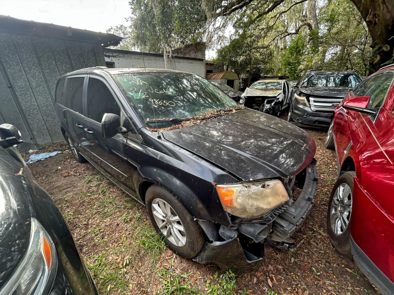 2014 Dodge Grand Caravan Sxt Black vin: 2C4RDGCG9ER128683