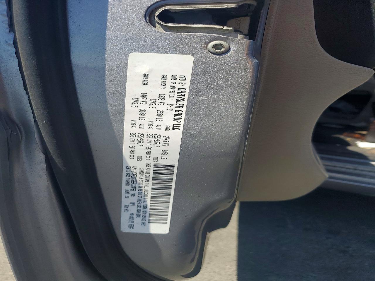 2014 Dodge Grand Caravan Sxt Gray vin: 2C4RDGCG9ER128750
