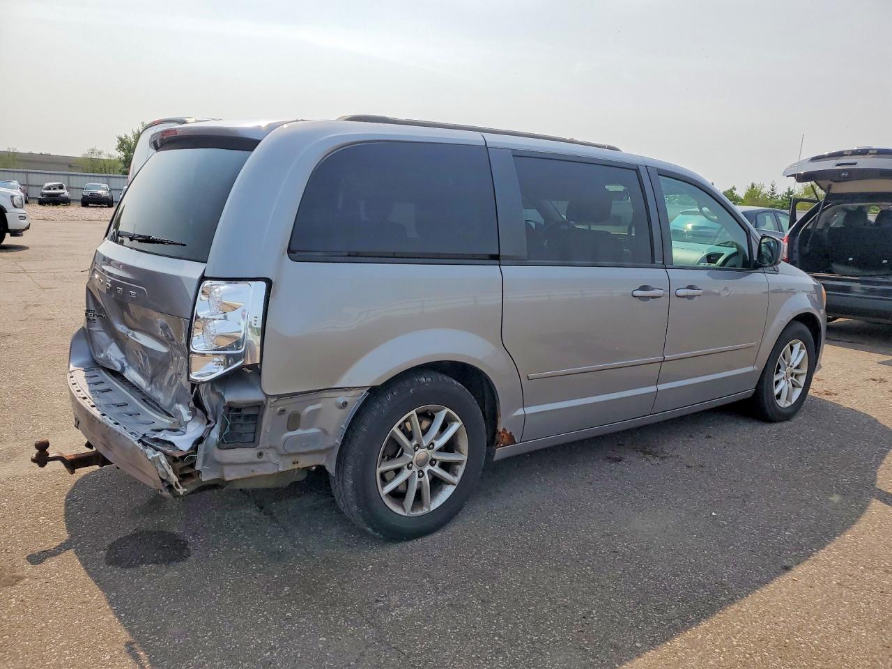 2014 Dodge Grand Caravan Sxt Silver vin: 2C4RDGCG9ER154829