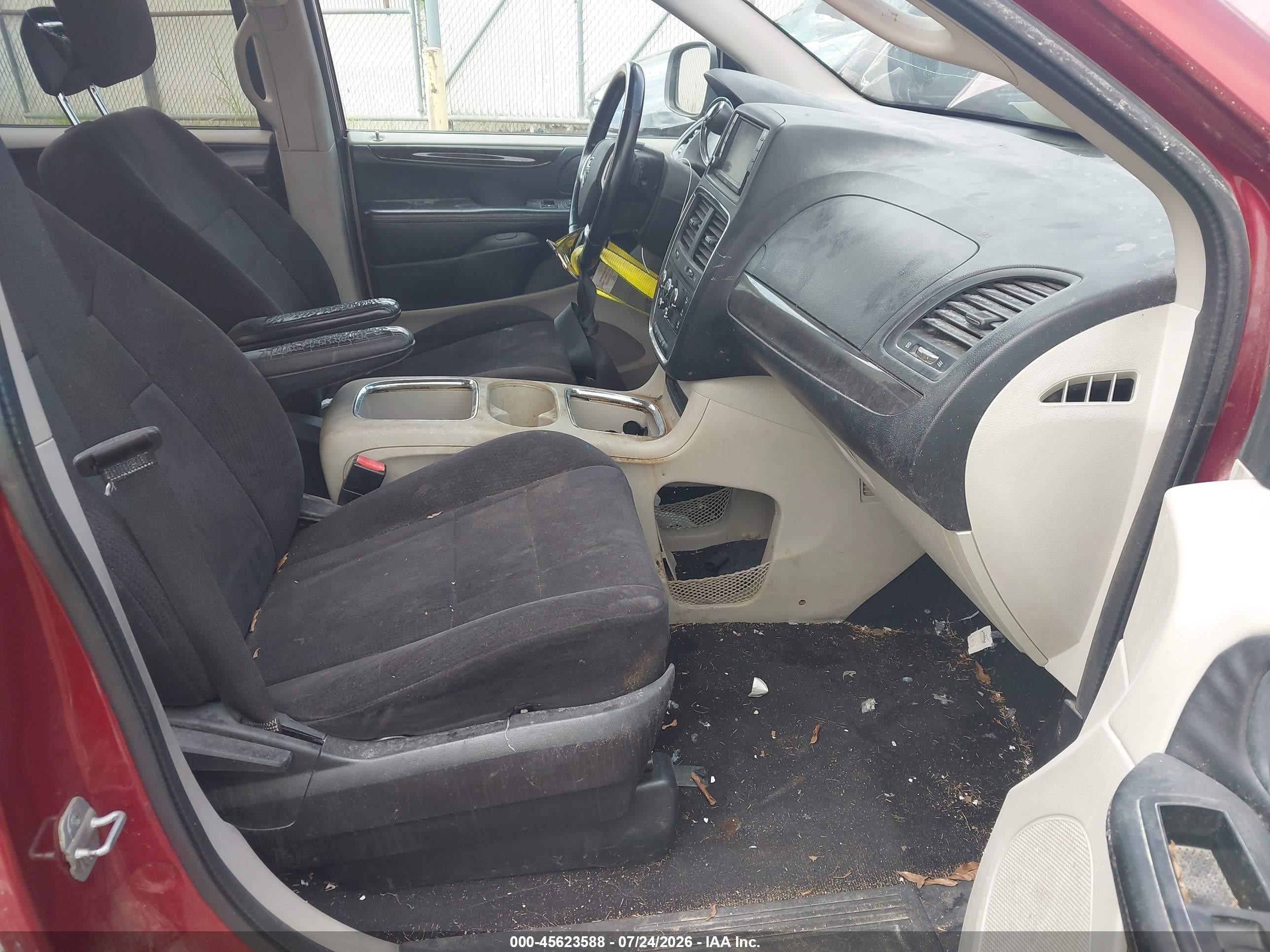2014 Dodge Grand Caravan Sxt Burgundy vin: 2C4RDGCG9ER170707