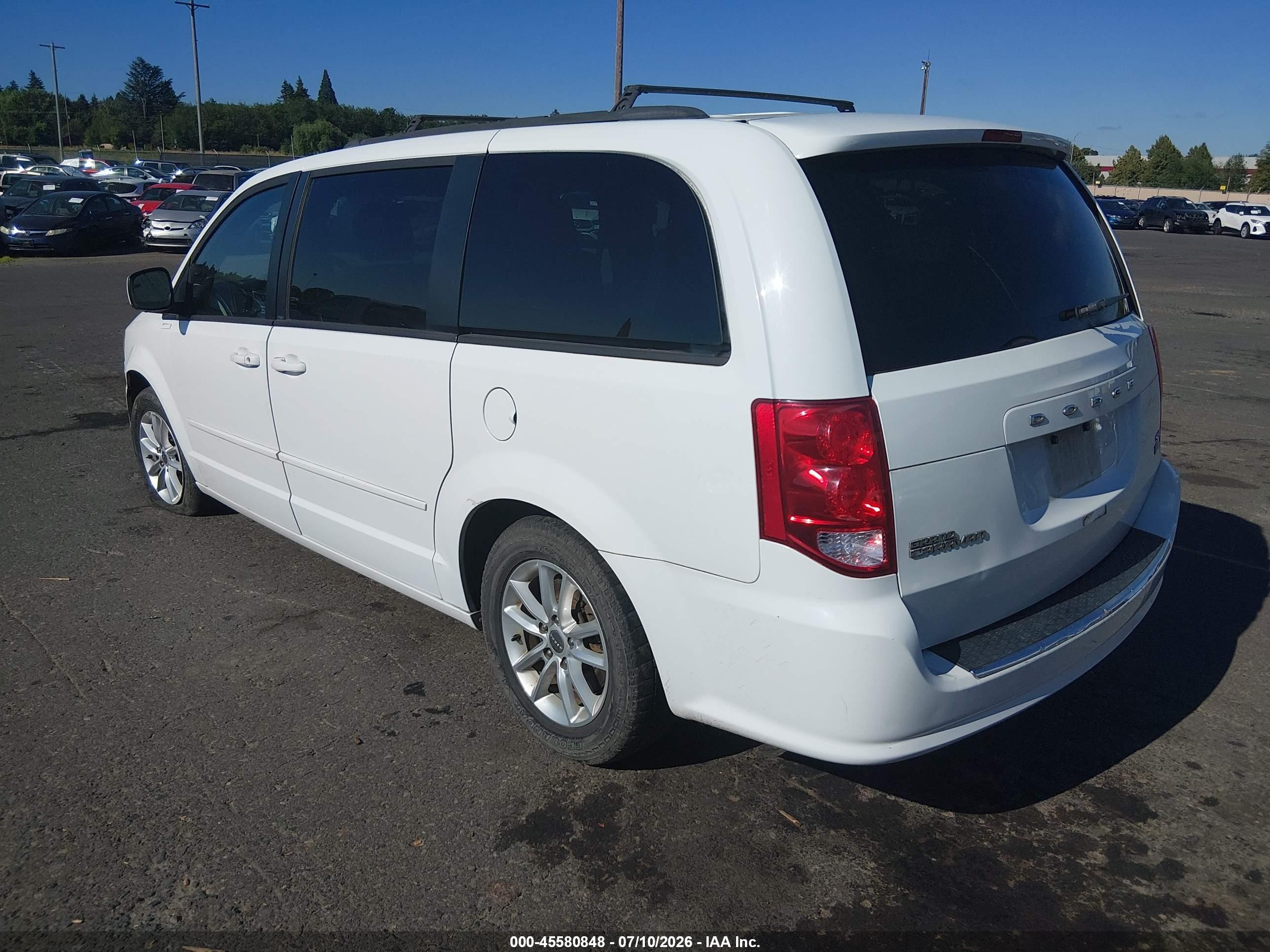 2014 Dodge Grand Caravan Sxt Белый vin: 2C4RDGCG9ER259919