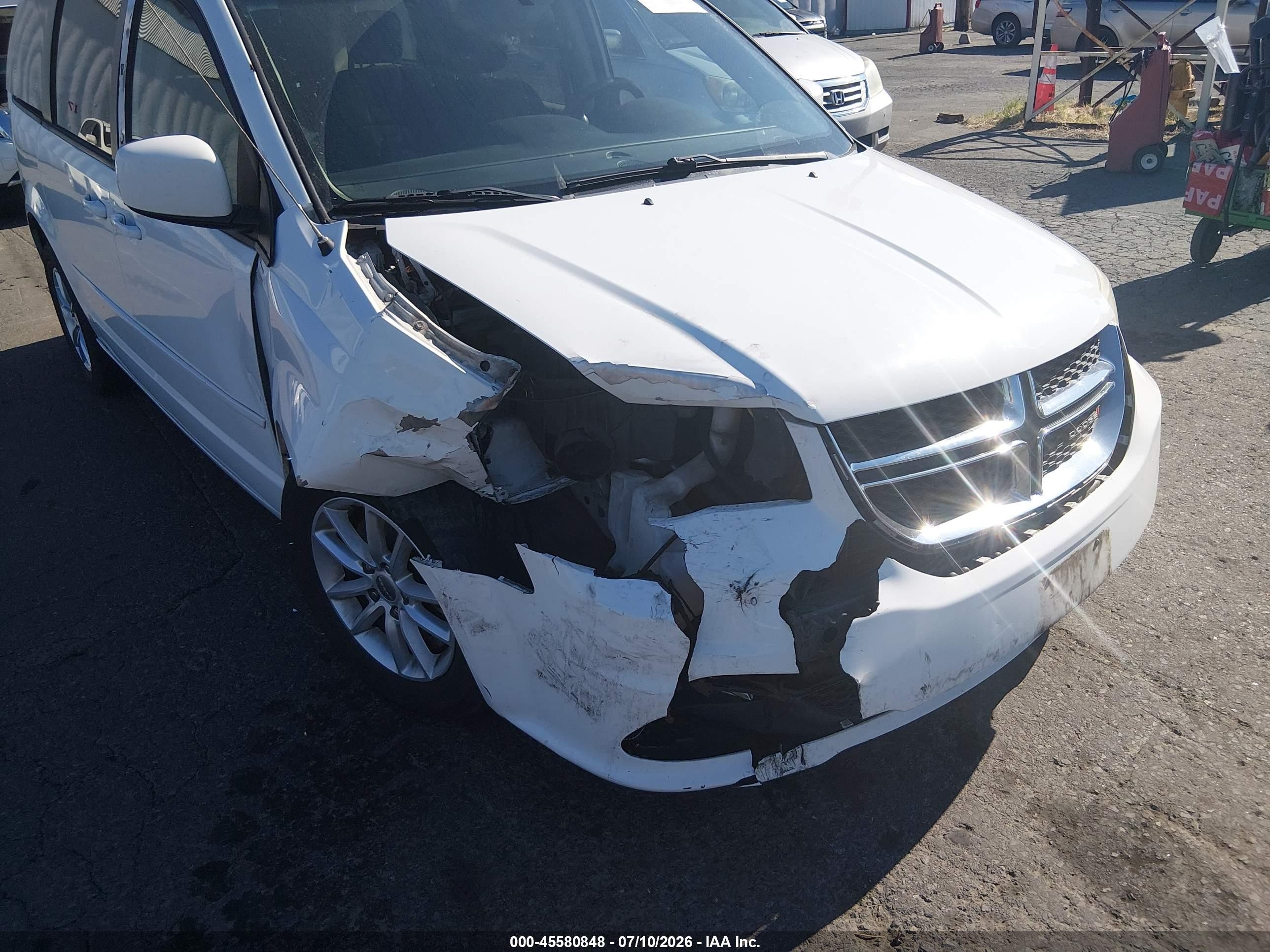 2014 Dodge Grand Caravan Sxt Белый vin: 2C4RDGCG9ER259919