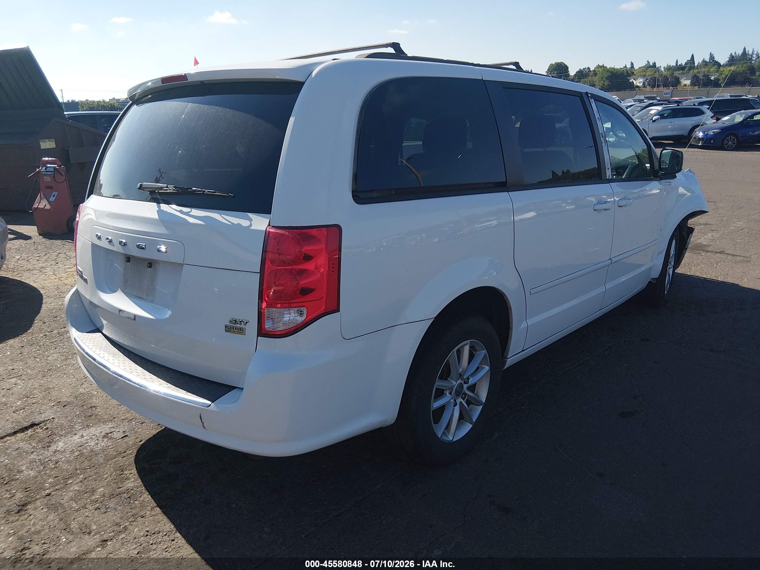 2014 Dodge Grand Caravan Sxt Белый vin: 2C4RDGCG9ER259919