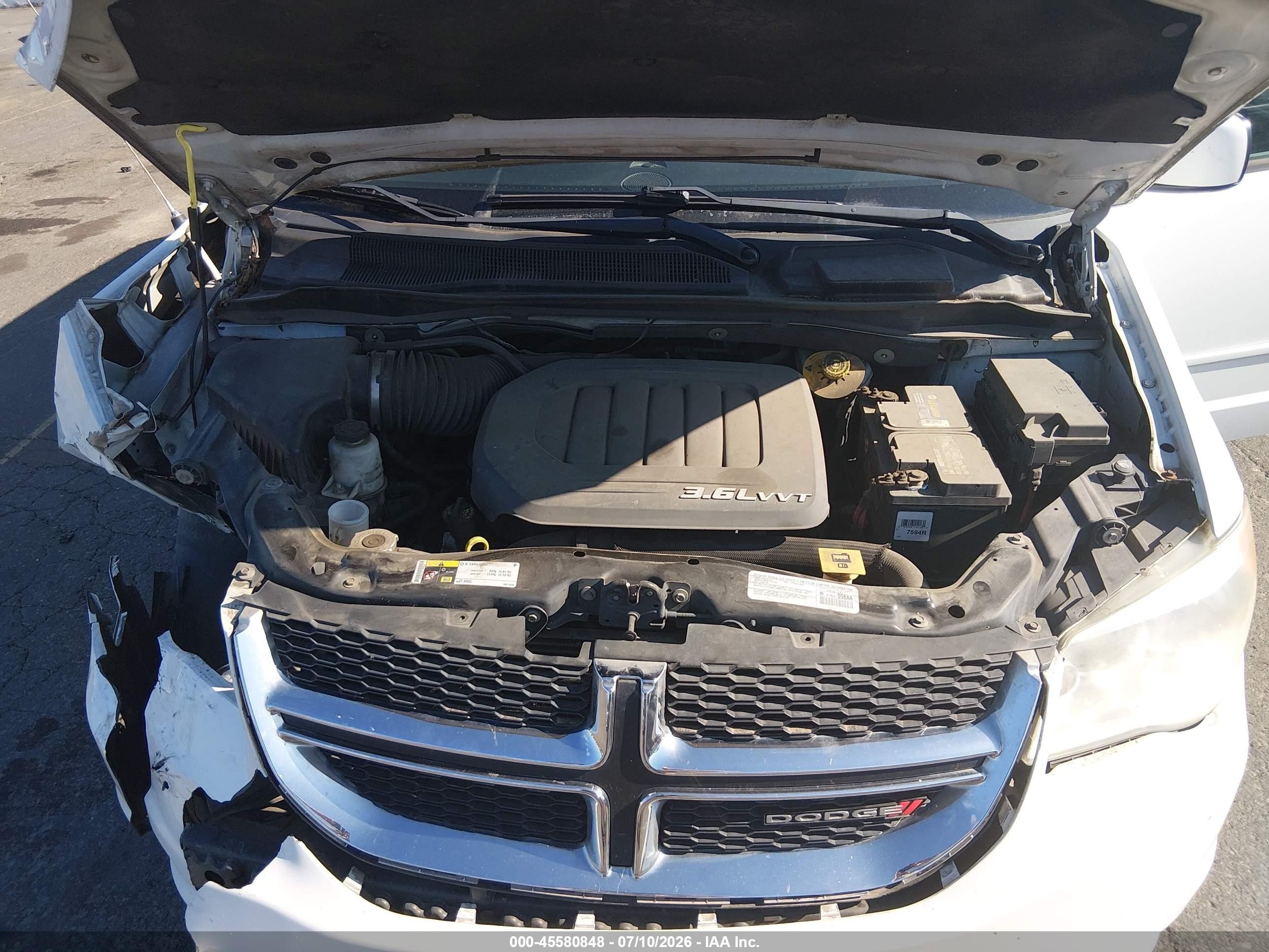 2014 Dodge Grand Caravan Sxt Белый vin: 2C4RDGCG9ER259919