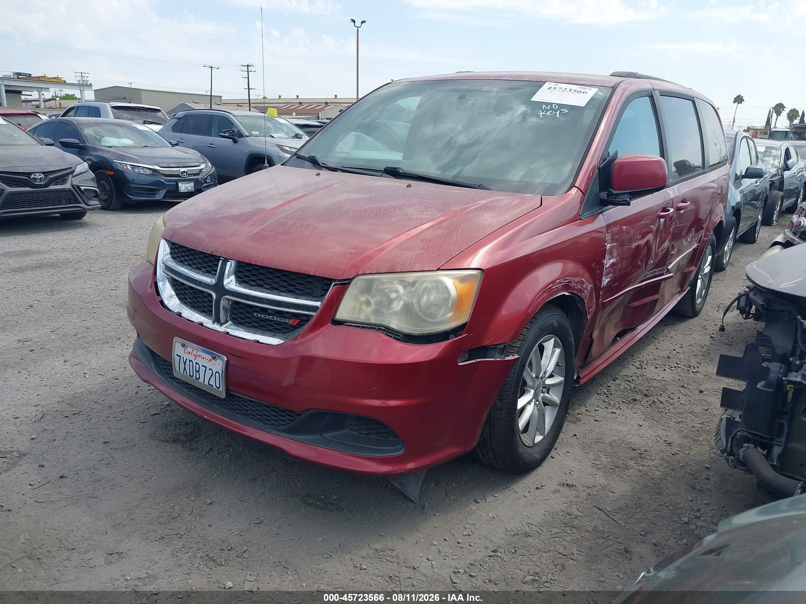 2014 Dodge Grand Caravan Sxt Бордовый vin: 2C4RDGCG9ER289177