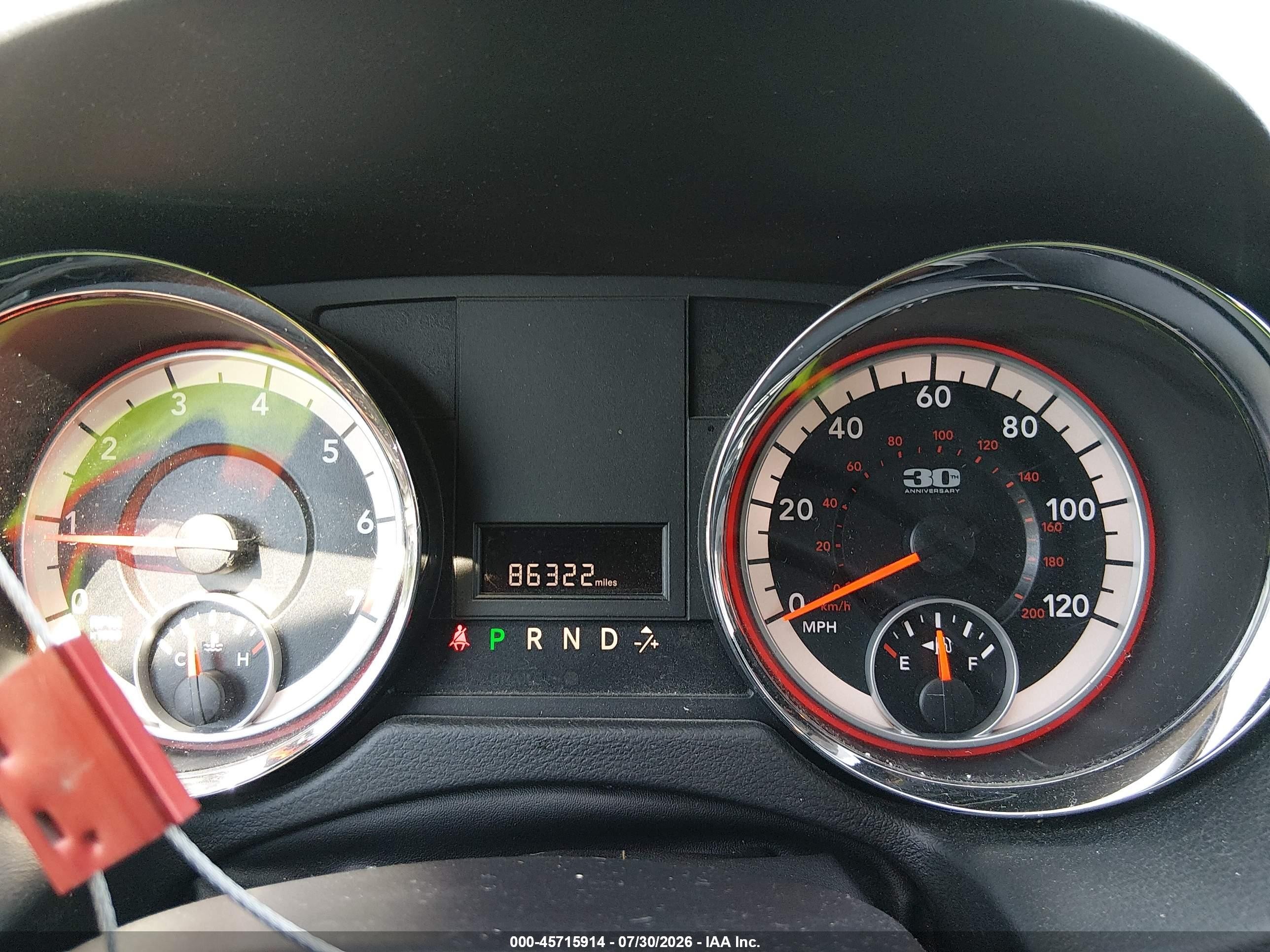 2014 Dodge Grand Caravan Sxt 30th Anniversary Gray vin: 2C4RDGCG9ER296369