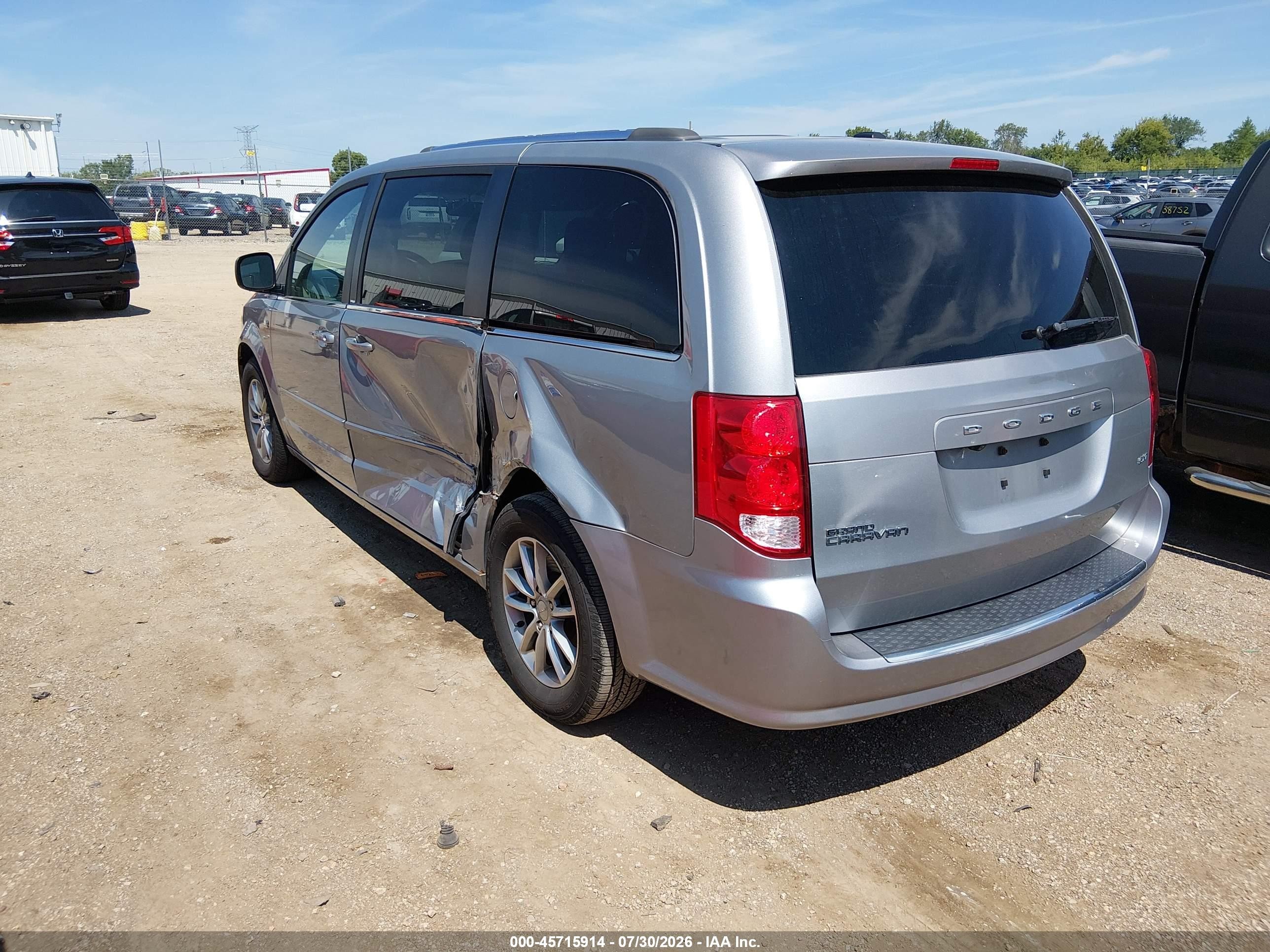 2014 Dodge Grand Caravan Sxt 30th Anniversary Gray vin: 2C4RDGCG9ER296369
