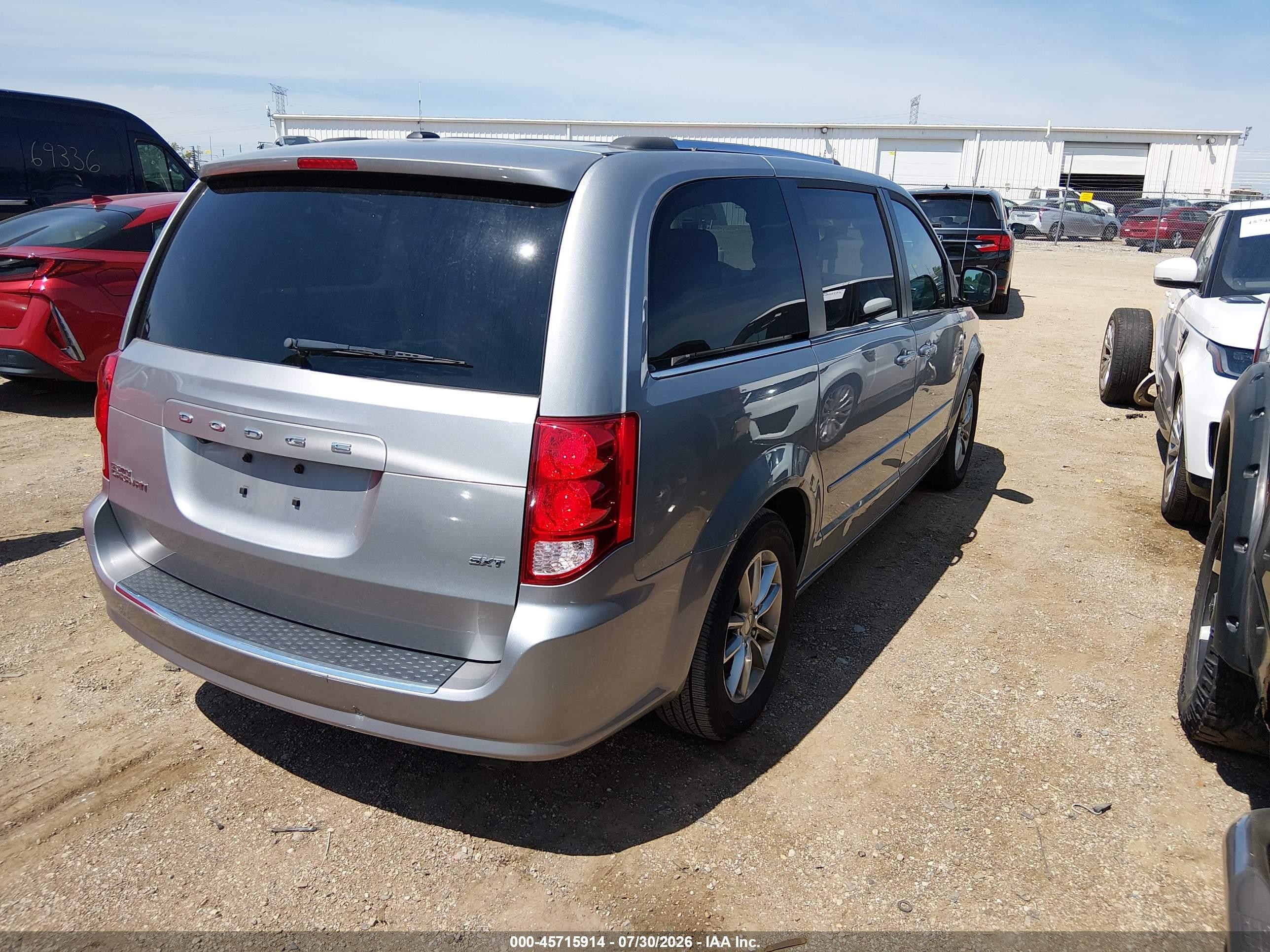 2014 Dodge Grand Caravan Sxt 30th Anniversary Gray vin: 2C4RDGCG9ER296369