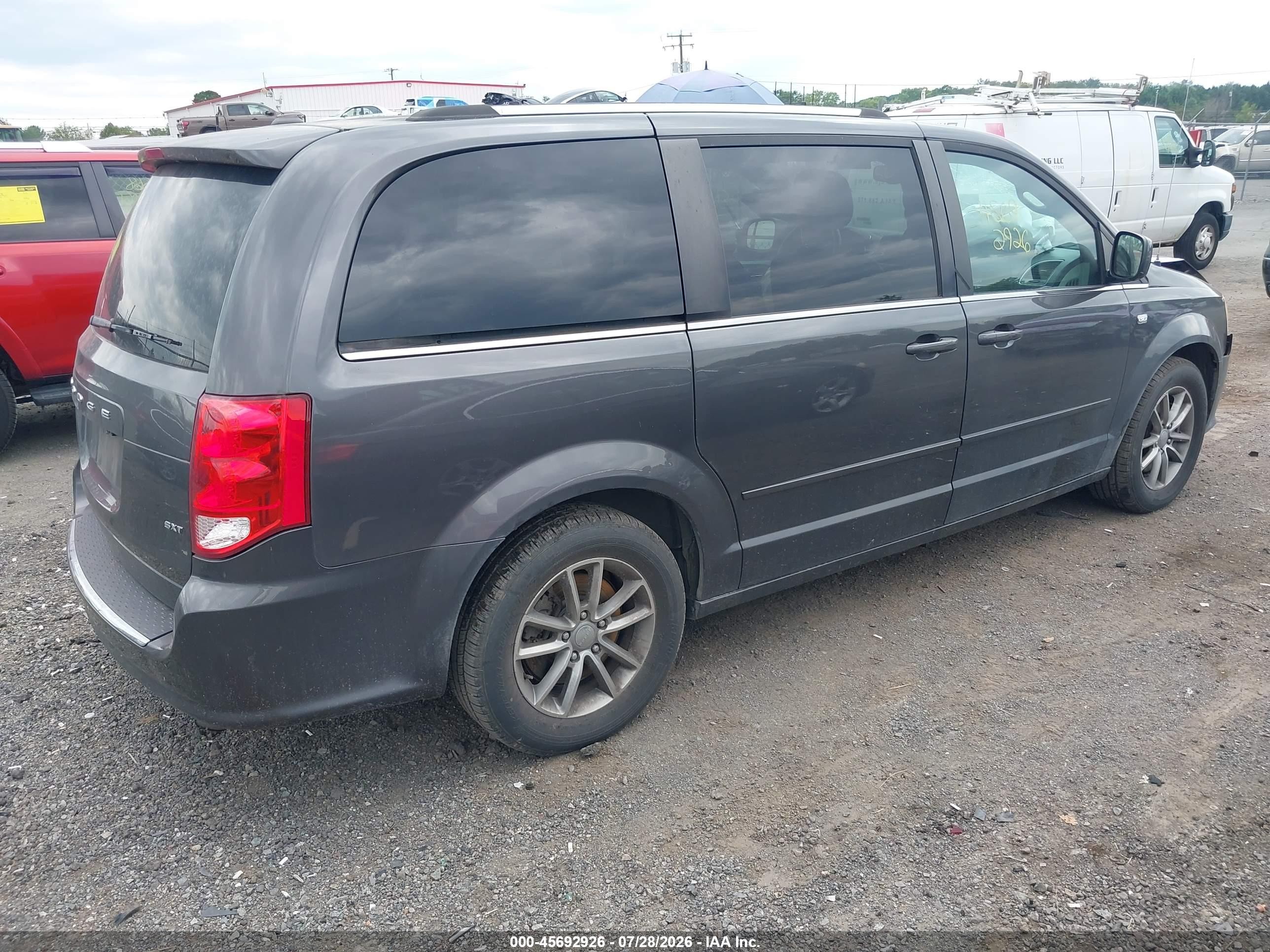 2014 Dodge Grand Caravan Sxt 30th Anniversary Gray vin: 2C4RDGCG9ER306219