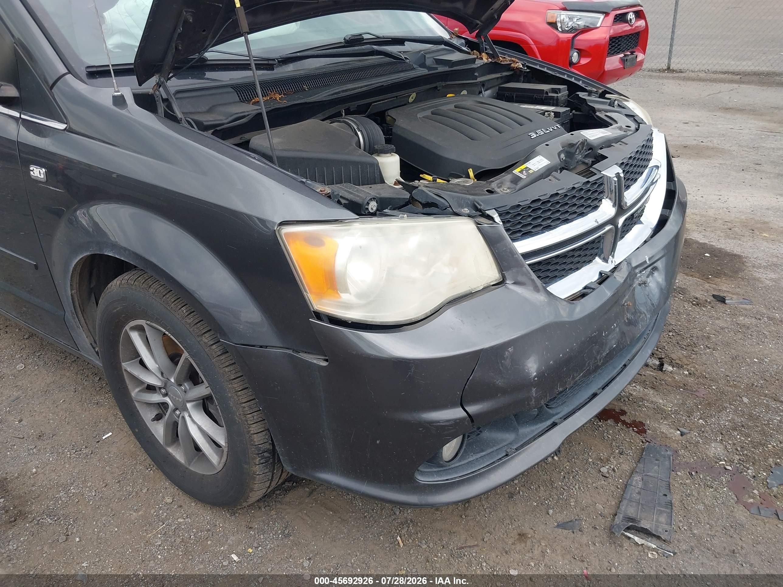 2014 Dodge Grand Caravan Sxt 30th Anniversary Gray vin: 2C4RDGCG9ER306219