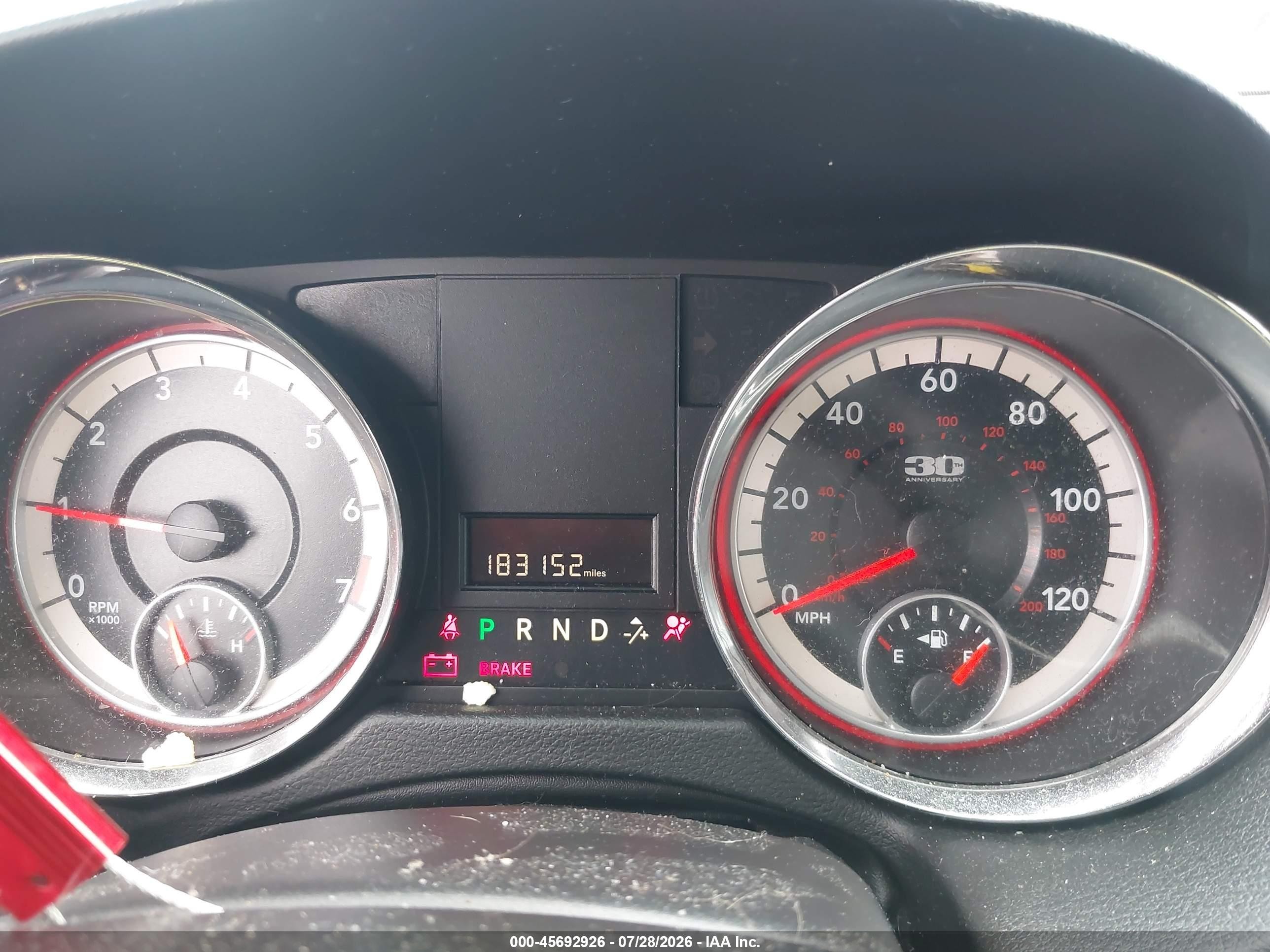 2014 Dodge Grand Caravan Sxt 30th Anniversary Gray vin: 2C4RDGCG9ER306219