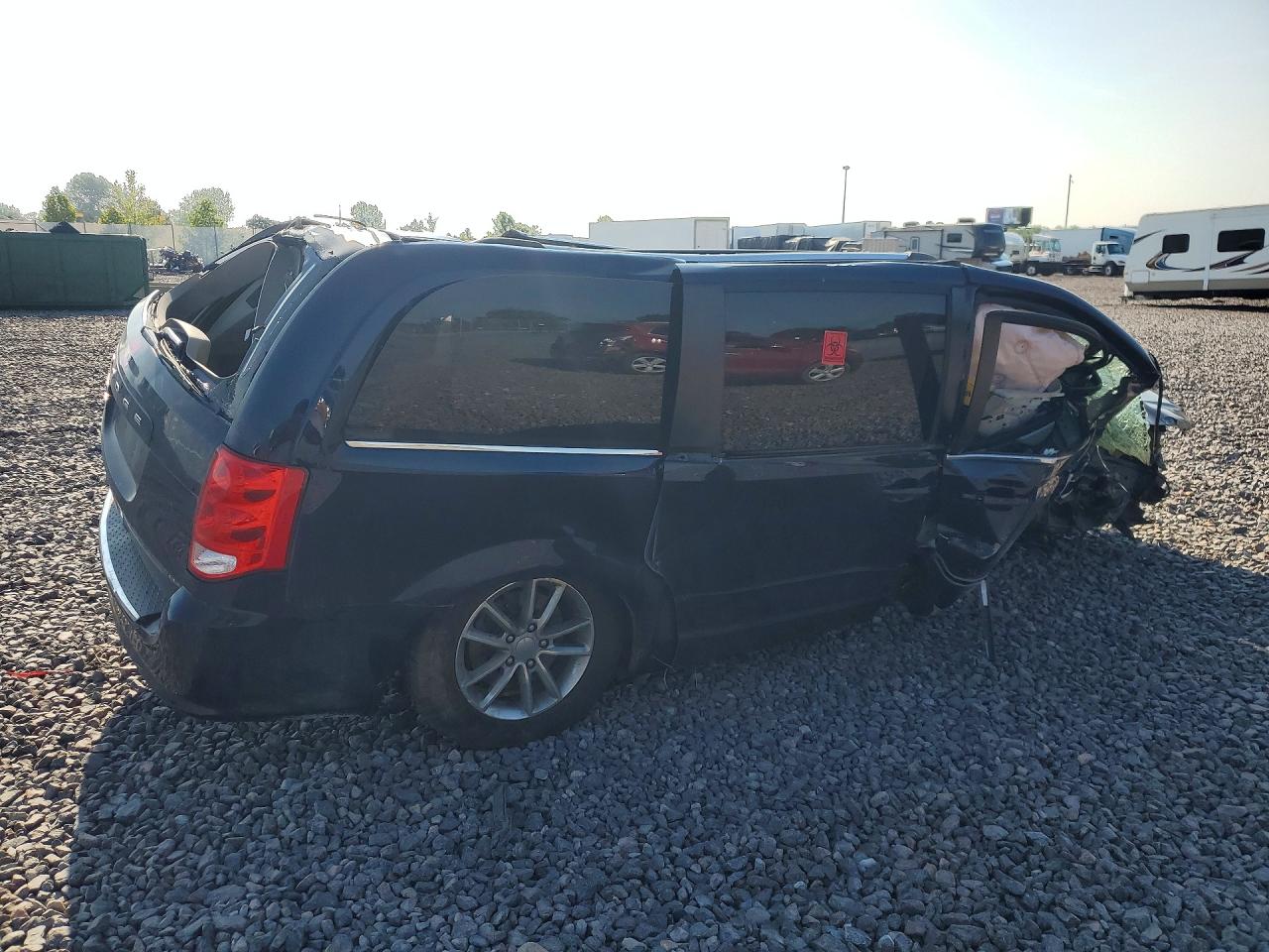 2014 Dodge Grand Caravan Sxt Blue vin: 2C4RDGCG9ER377601