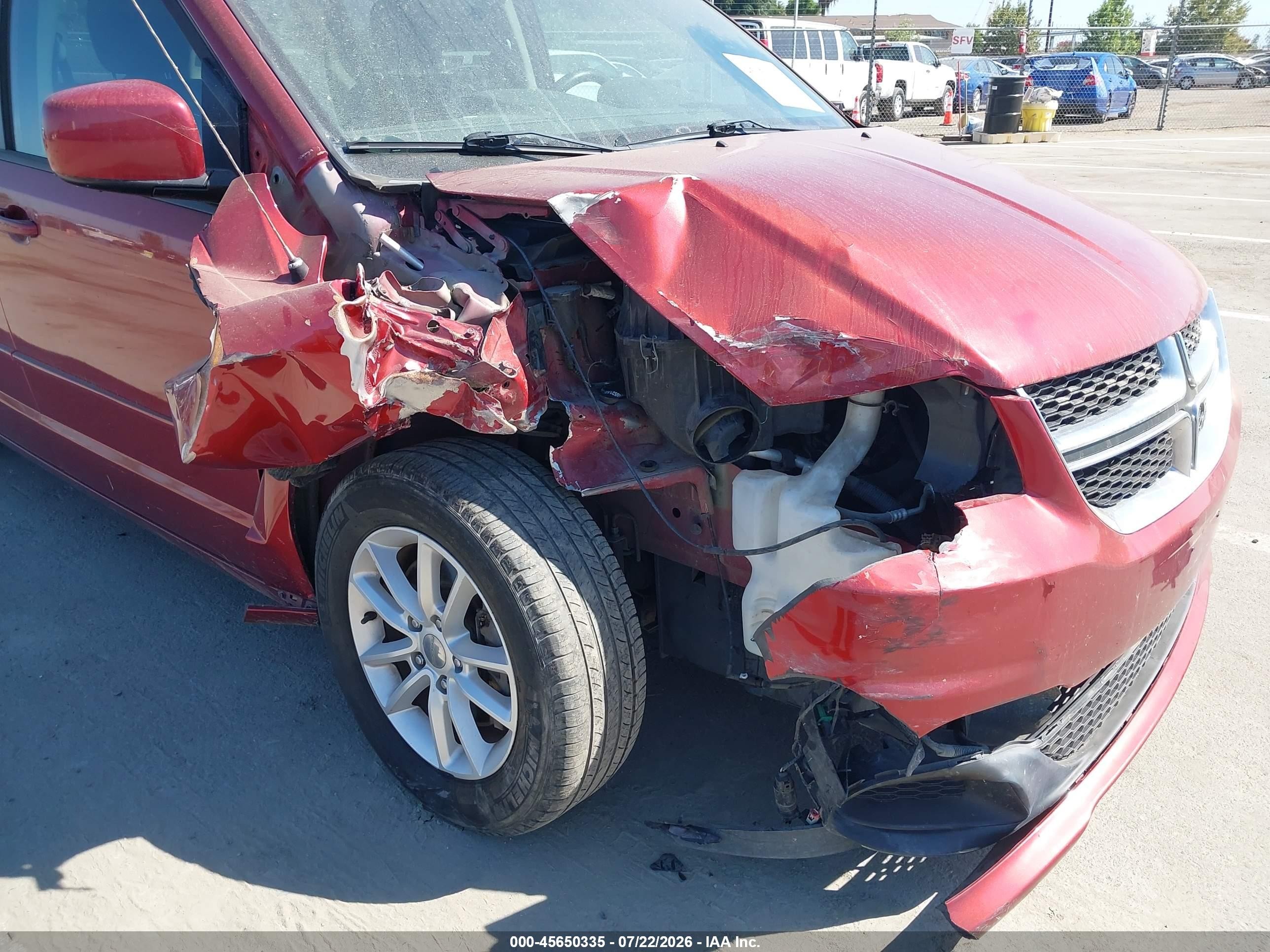 2014 Dodge Grand Caravan Sxt Red vin: 2C4RDGCG9ER401542