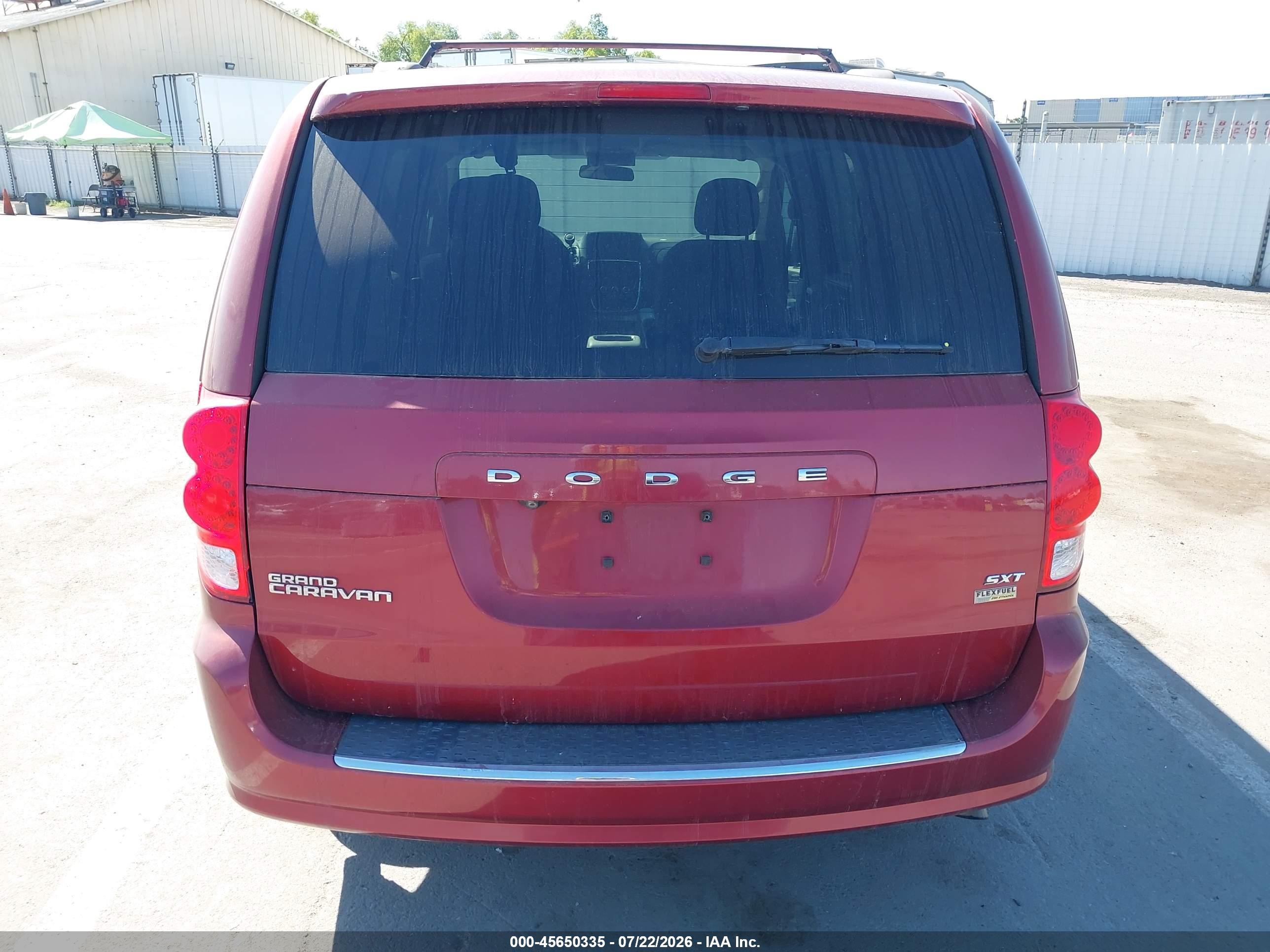 2014 Dodge Grand Caravan Sxt Red vin: 2C4RDGCG9ER401542