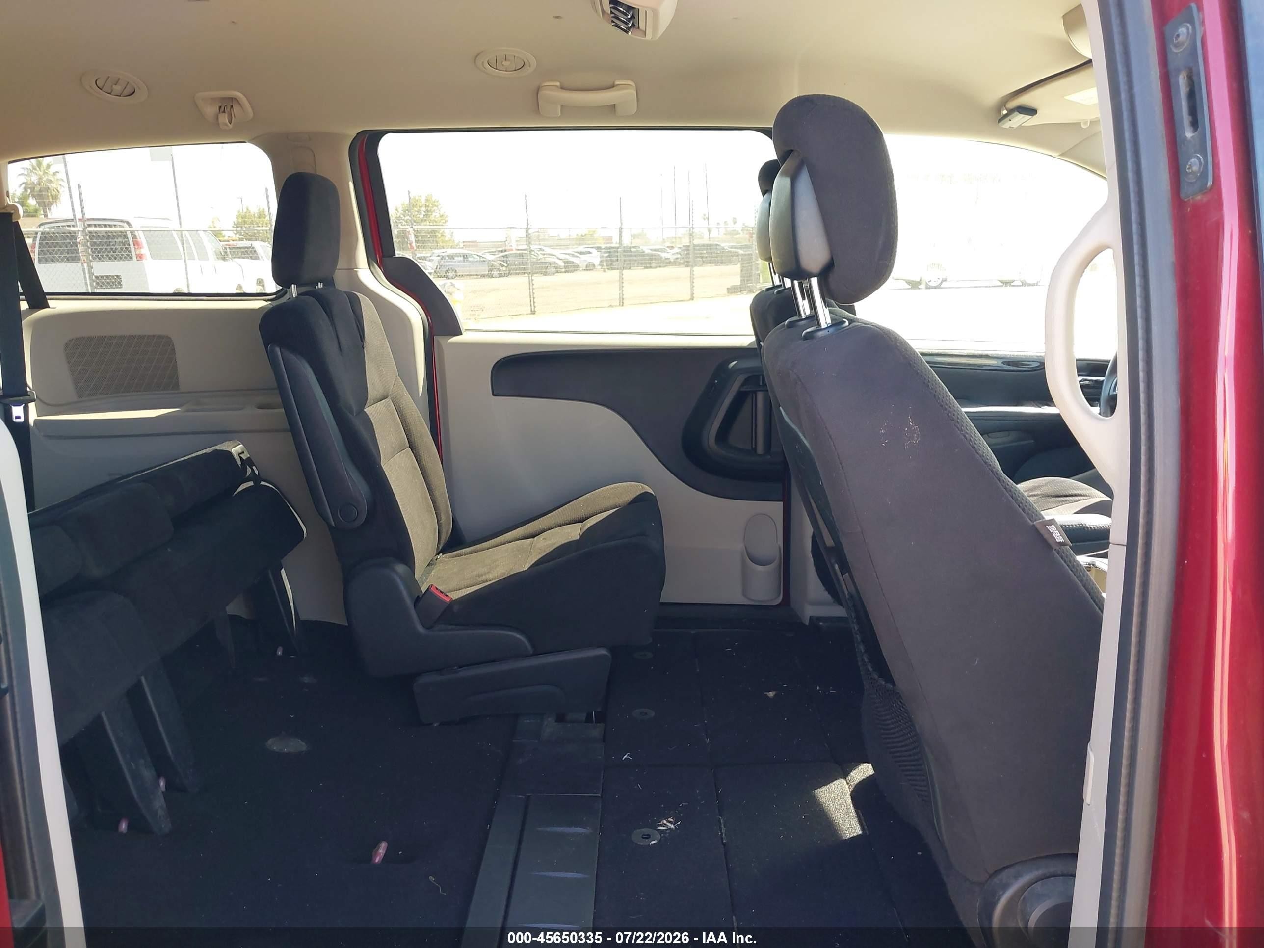 2014 Dodge Grand Caravan Sxt Red vin: 2C4RDGCG9ER401542