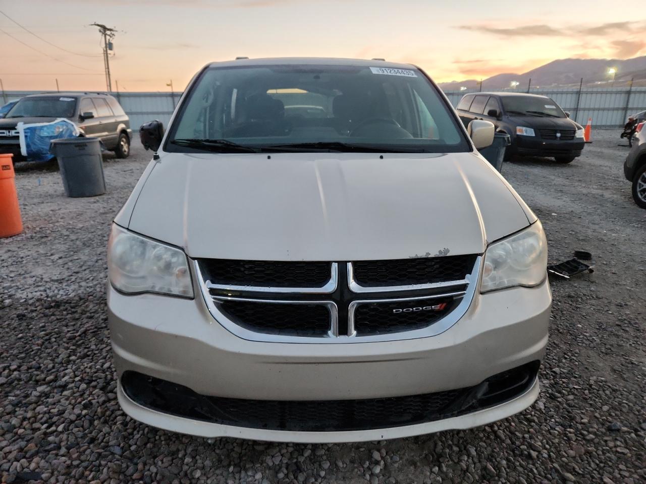 2014 Dodge Grand Caravan Sxt Beige vin: 2C4RDGCG9ER427428
