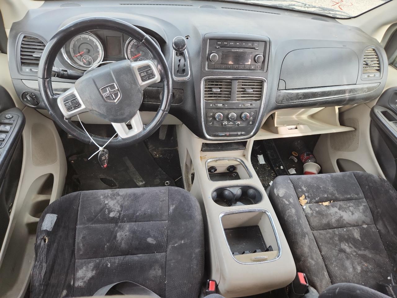 2014 Dodge Grand Caravan Sxt Beige vin: 2C4RDGCG9ER427428