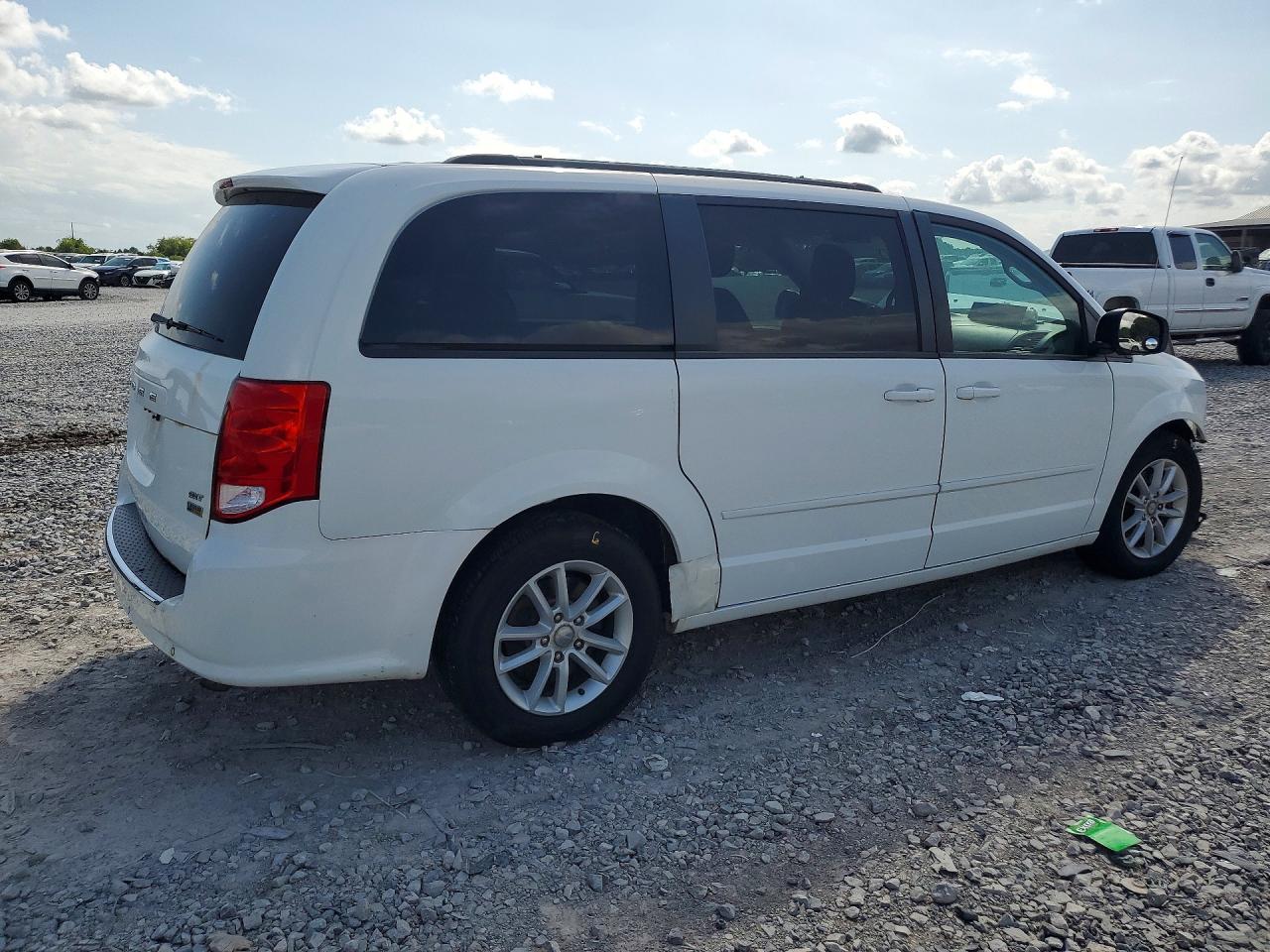 2014 Dodge Grand Caravan Sxt White vin: 2C4RDGCG9ER427560