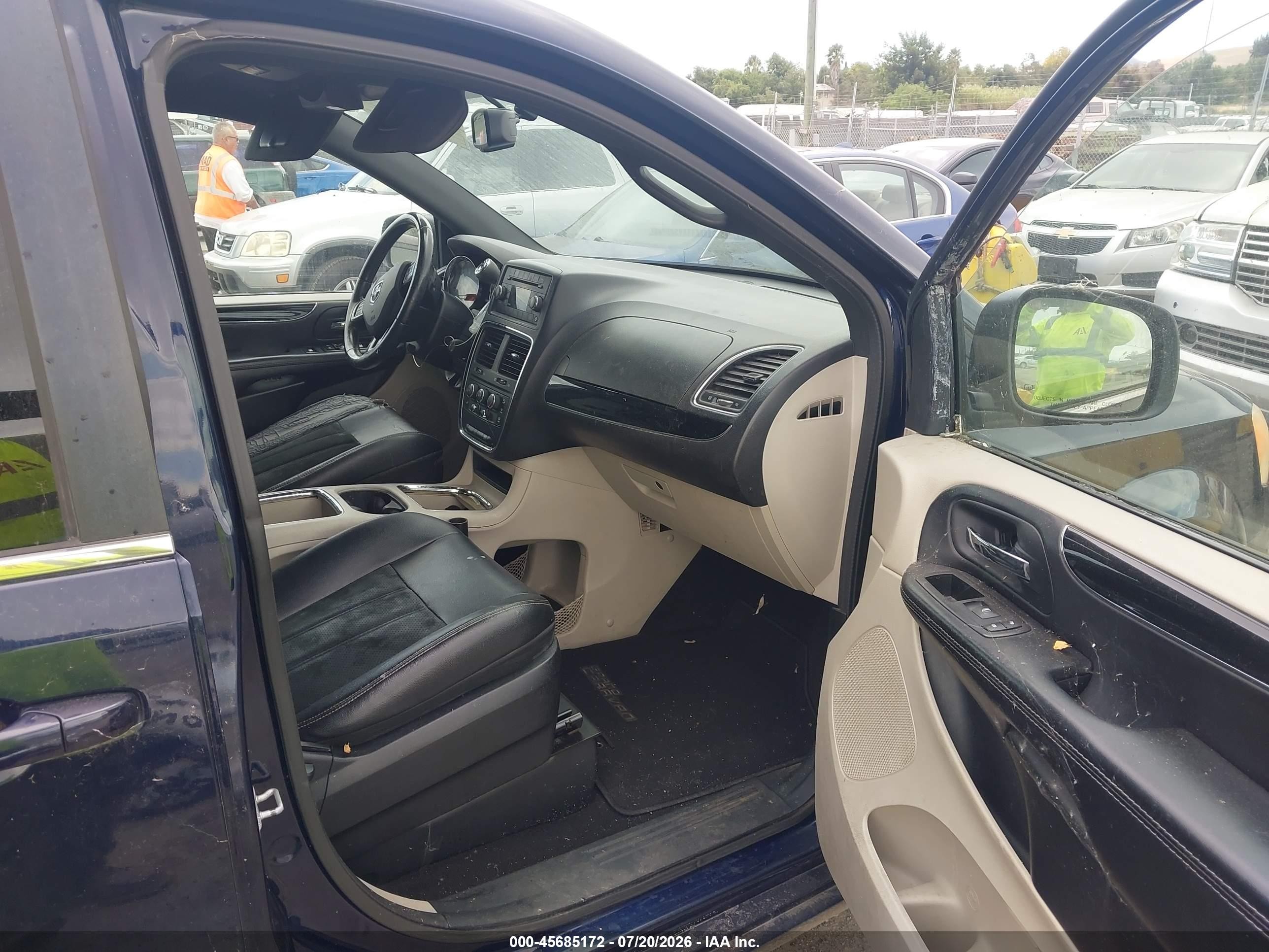 2014 Dodge Grand Caravan Sxt 30th Anniversary Blue vin: 2C4RDGCG9ER474216